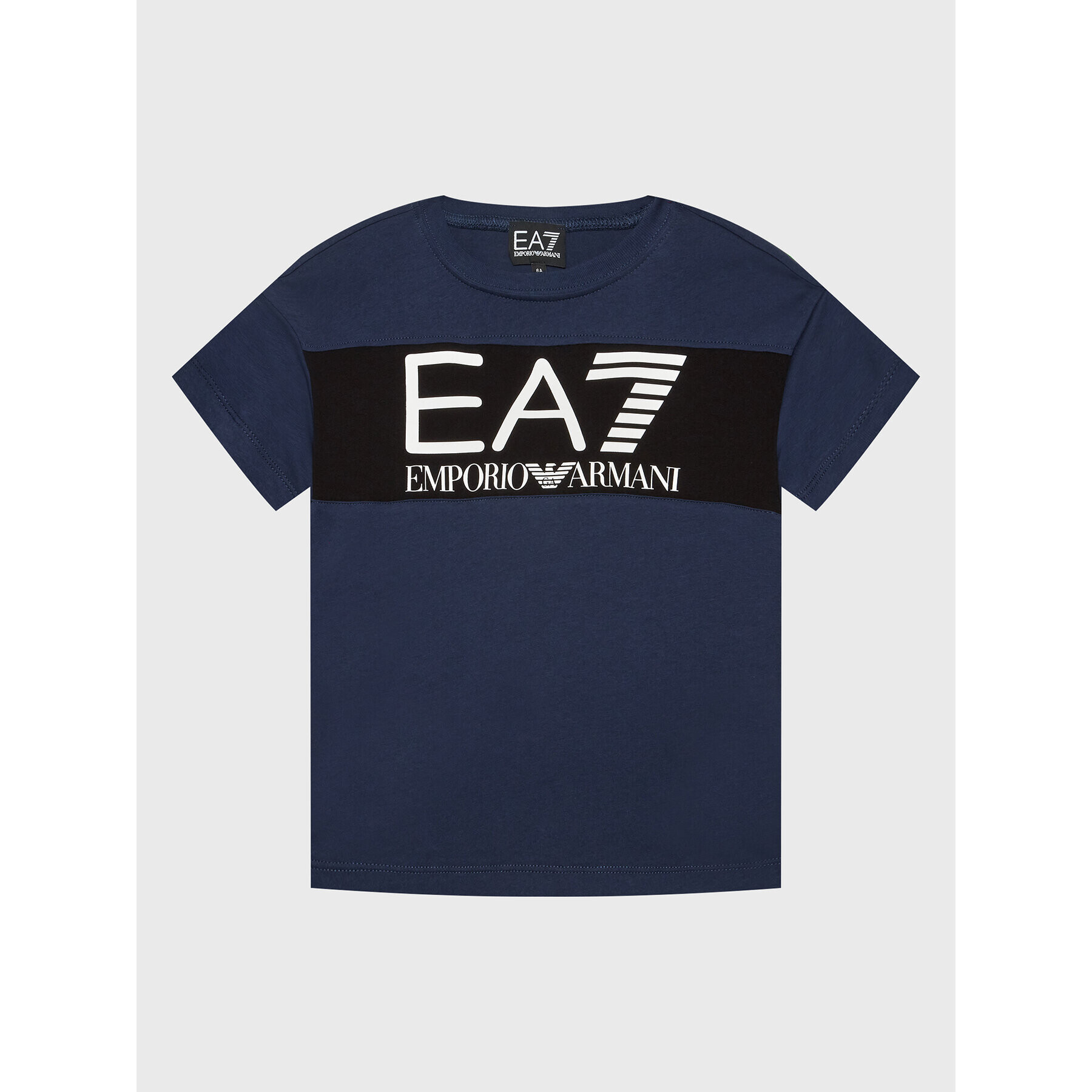 EA7 Emporio Armani Tricou 6LBT58 BJ02Z 1554 Bleumarin Regular Fit - Pled.ro