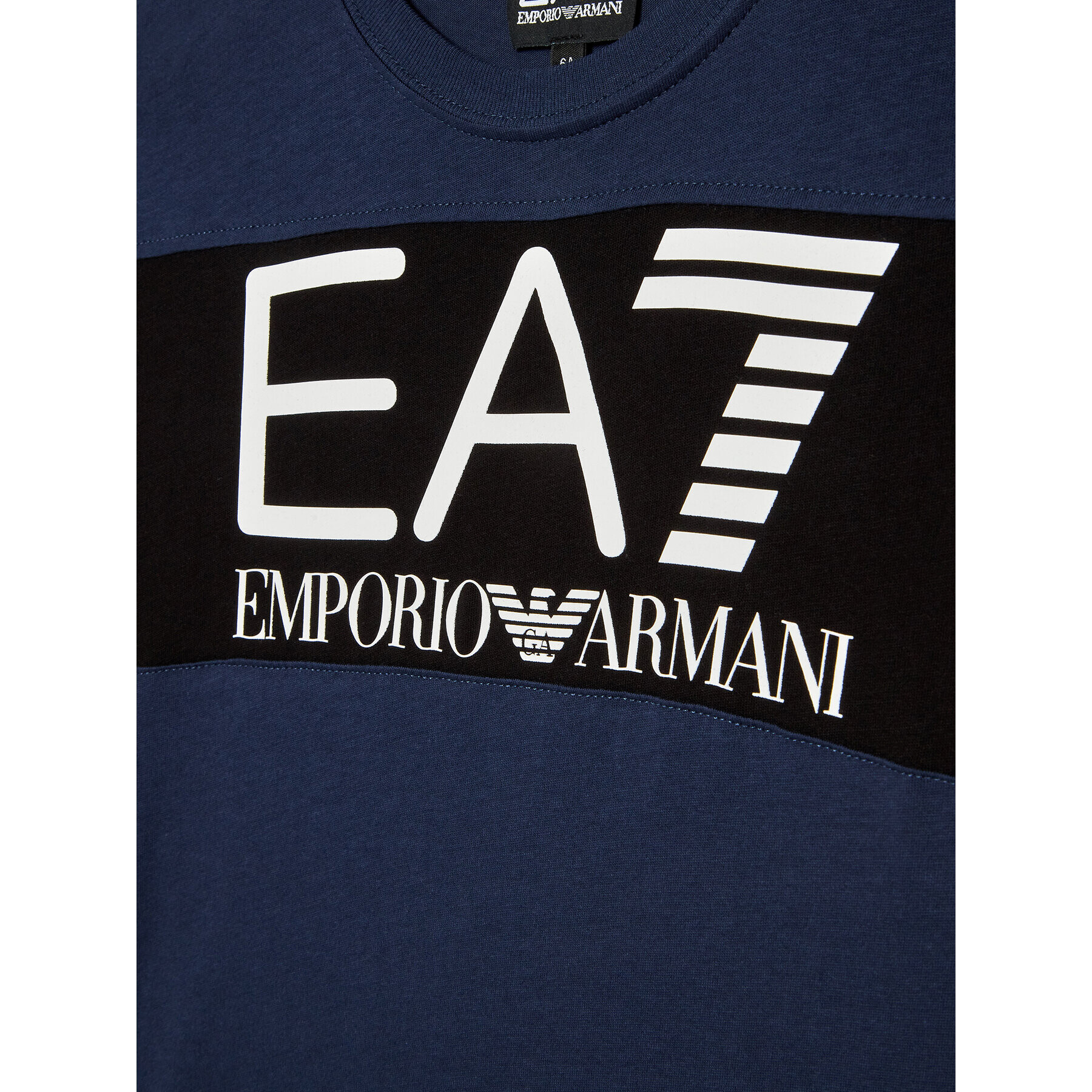 EA7 Emporio Armani Tricou 6LBT58 BJ02Z 1554 Bleumarin Regular Fit - Pled.ro