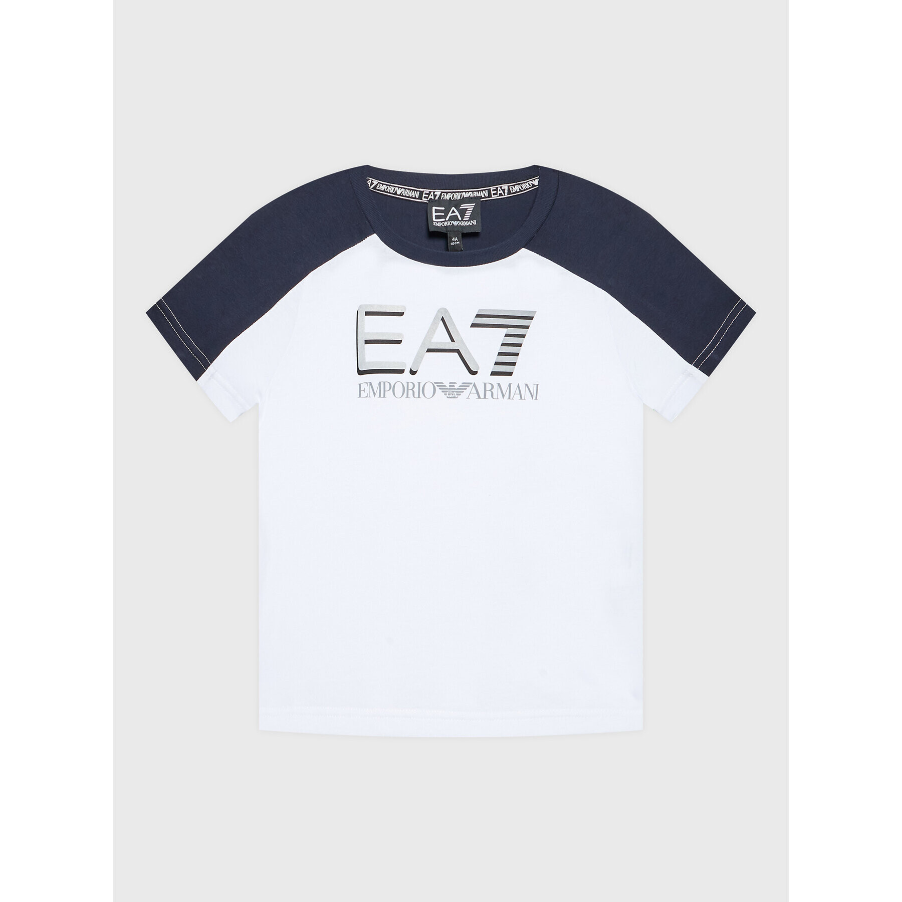 EA7 Emporio Armani Tricou 6LBT64 BJ02Z 1100 Alb Regular Fit - Pled.ro