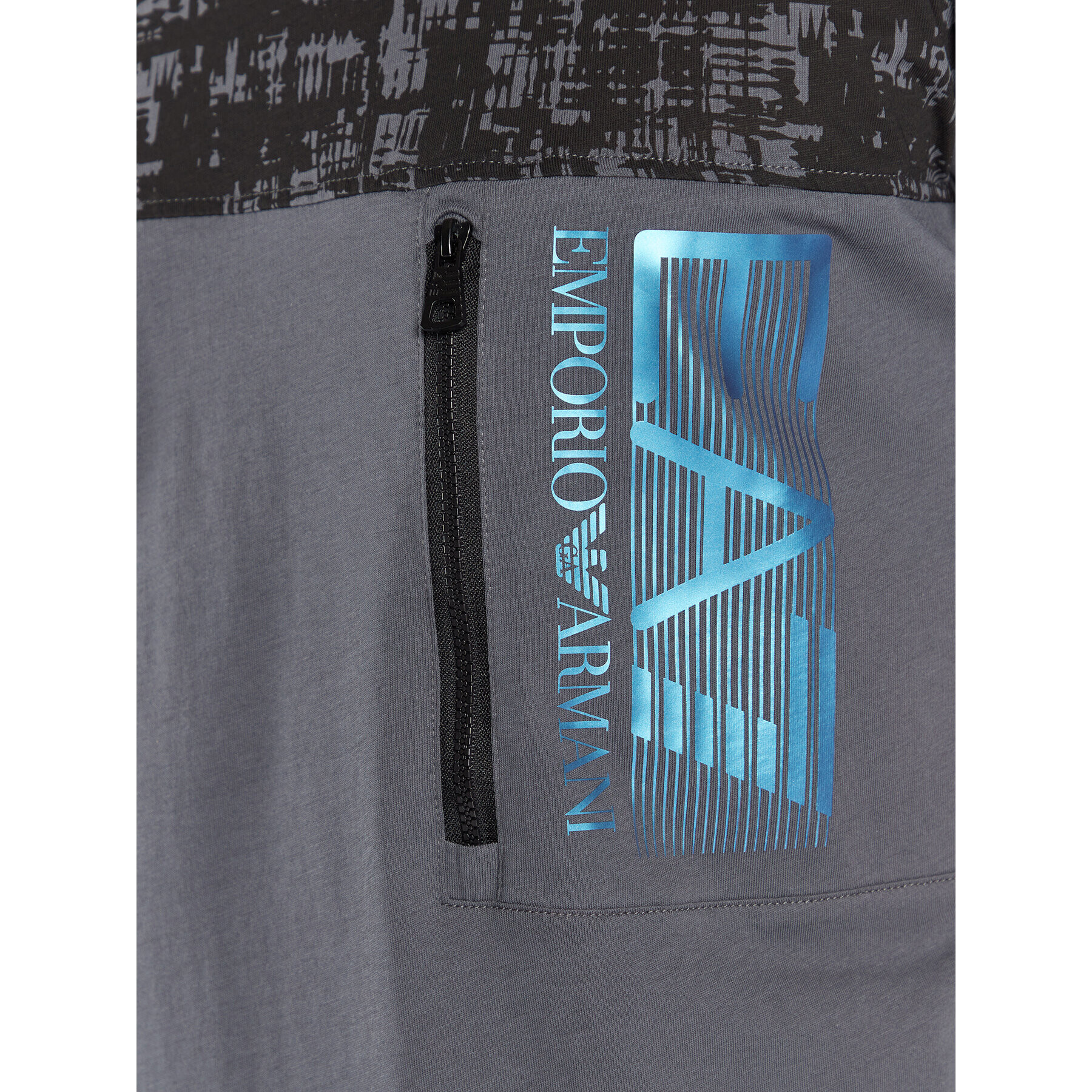 EA7 Emporio Armani Tricou 6LPT10 PJ02Z 1977 Gri Regular Fit - Pled.ro