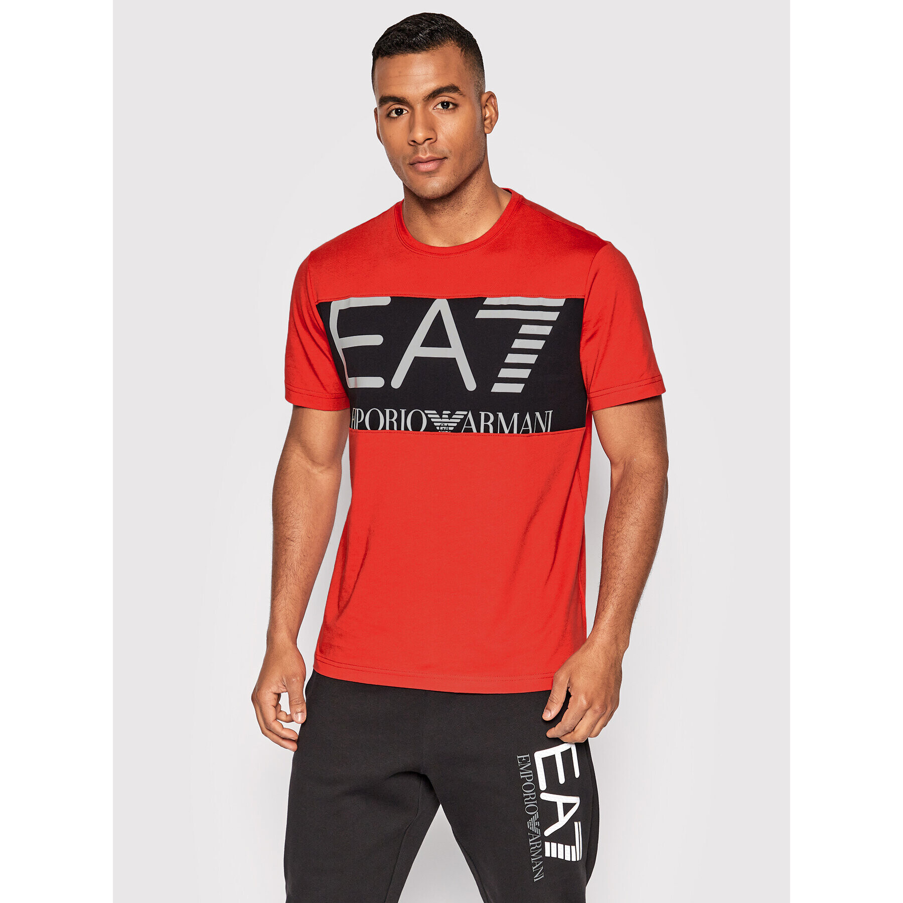 EA7 Emporio Armani Tricou 6LPT24 PJ7CZ 1451 Roșu Regular Fit - Pled.ro