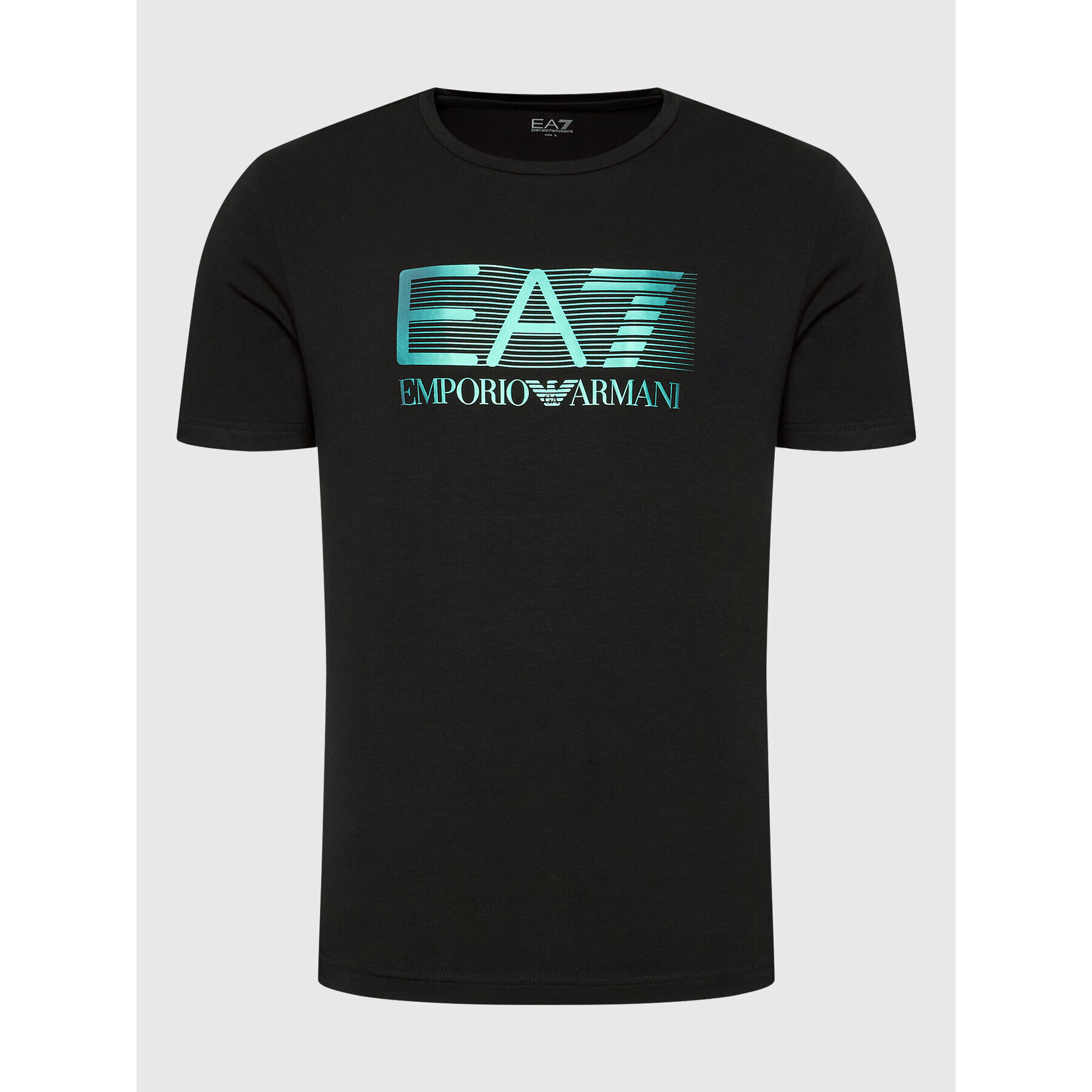 EA7 Emporio Armani Tricou 6LPT62 PJ03Z 1200 Negru Regular Fit - Pled.ro