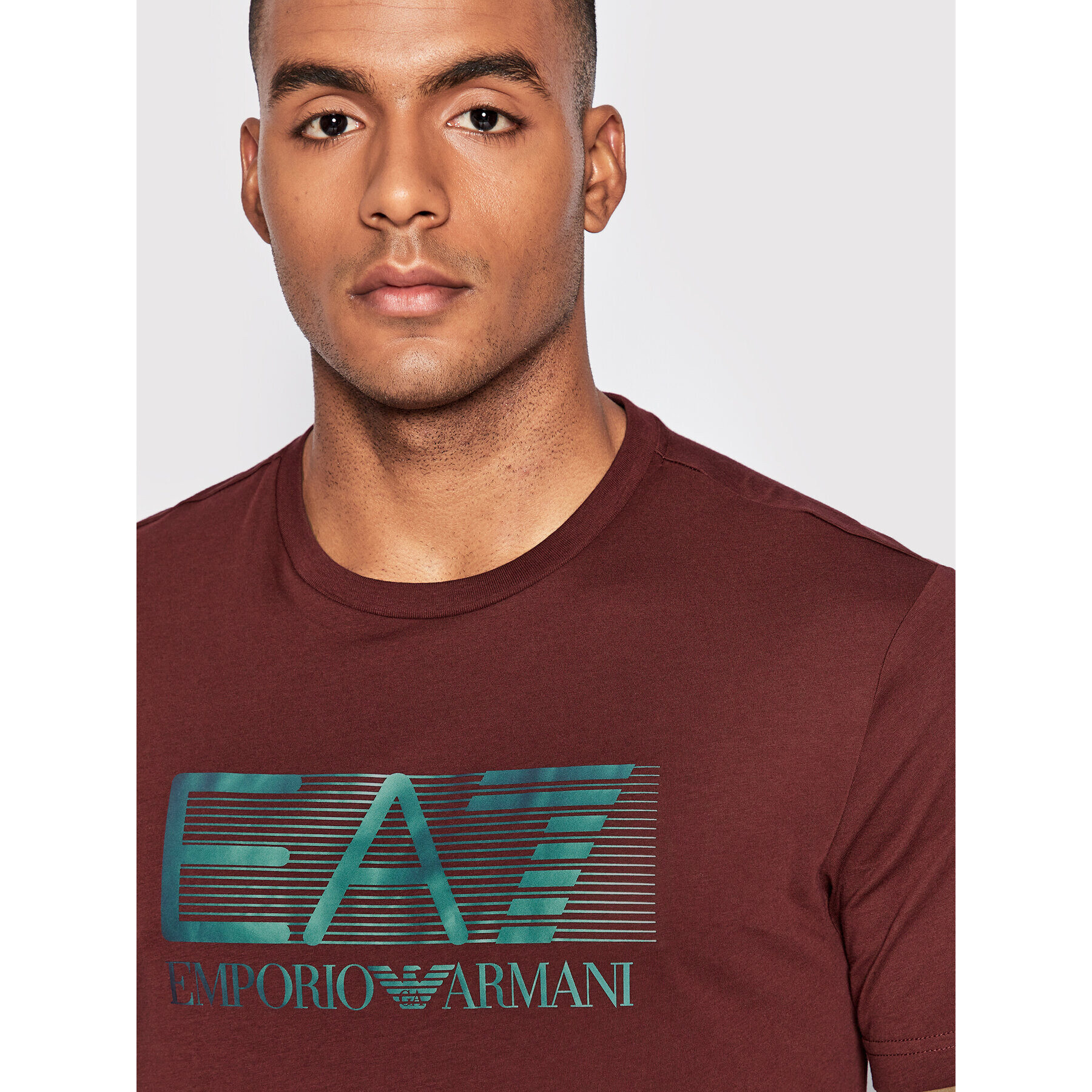 EA7 Emporio Armani Tricou 6LPT81 PJM9Z 1495 Vișiniu Regular Fit - Pled.ro