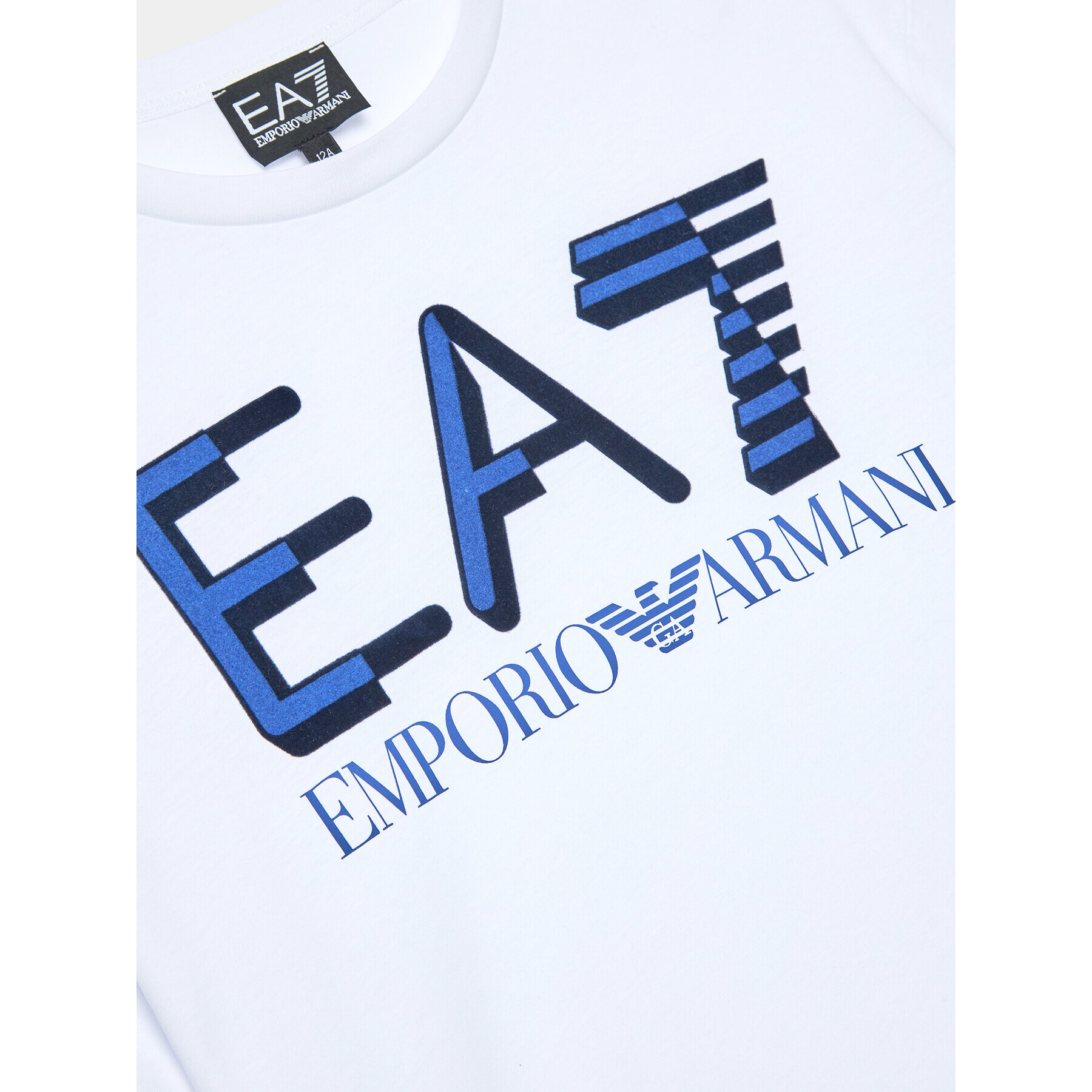 EA7 Emporio Armani Tricou 6RBT58 BJ02Z 1100 Alb Regular Fit - Pled.ro