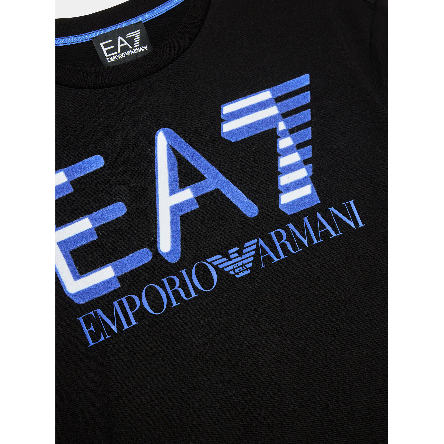 EA7 Emporio Armani Tricou 6RBT58 BJ02Z 1200 Negru Regular Fit - Pled.ro