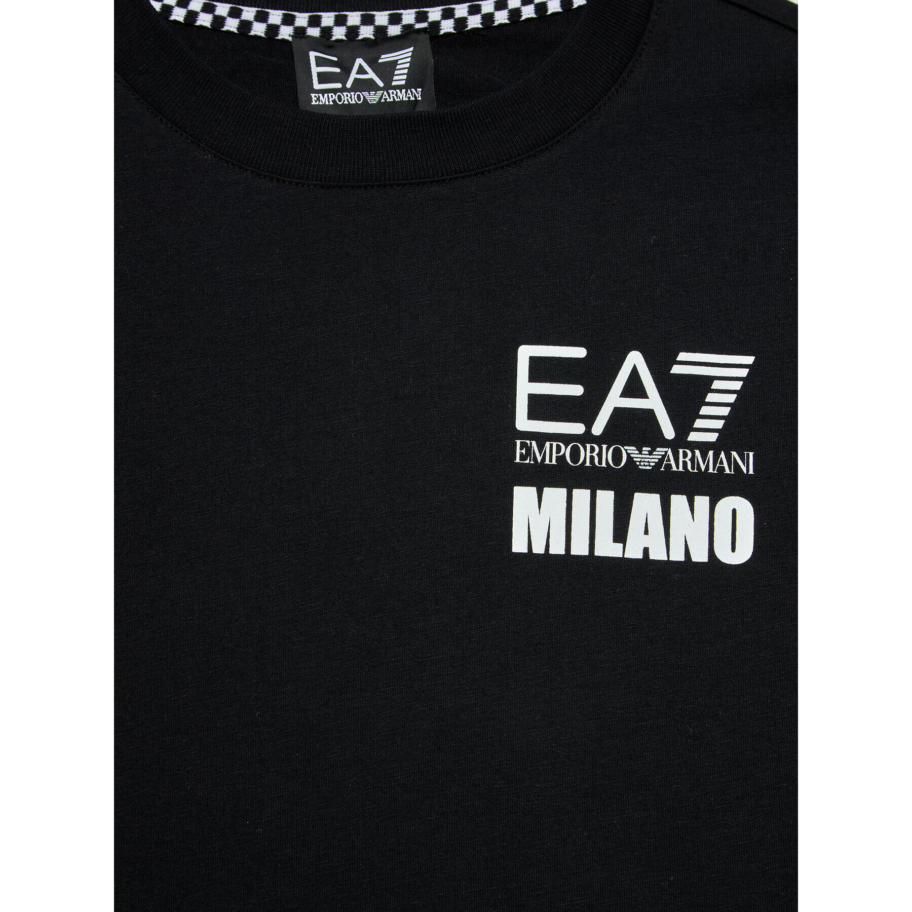 EA7 Emporio Armani Tricou 6RBT60 BJ7CZ 1200 Negru Regular Fit - Pled.ro