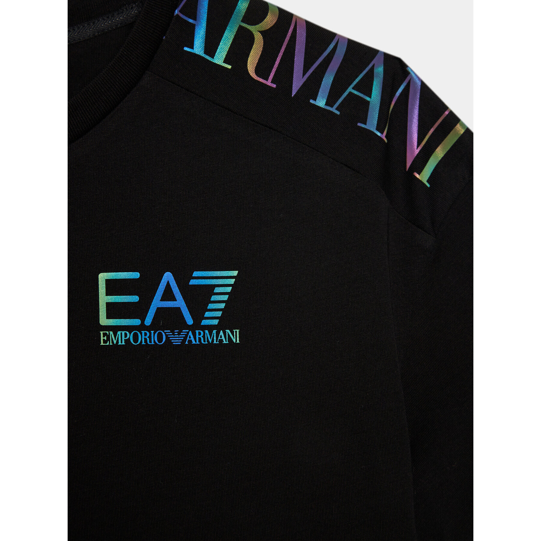 EA7 Emporio Armani Tricou 6RBT62 BJ02Z 1200 Negru Regular Fit - Pled.ro