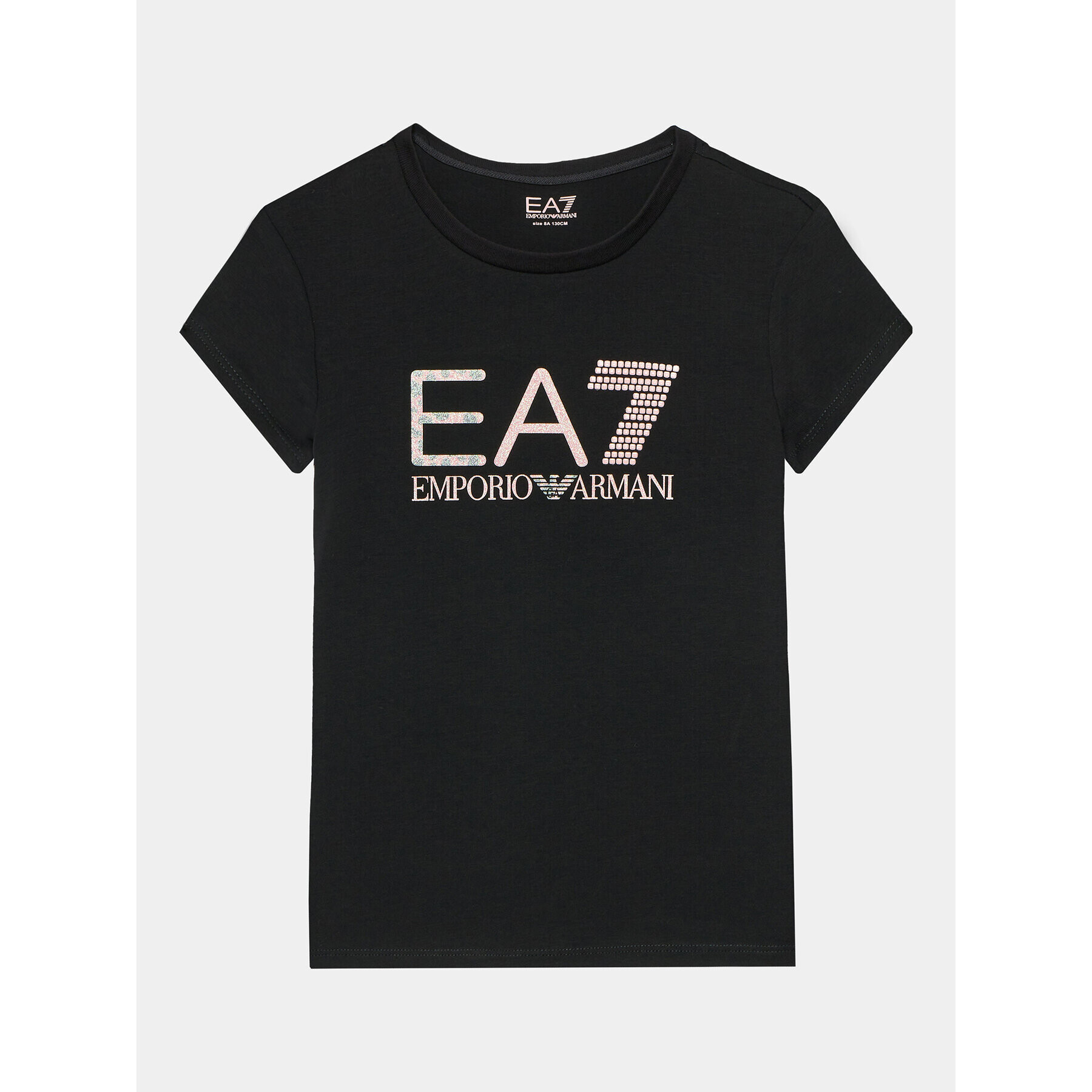 EA7 Emporio Armani Tricou 6RFT15 FJ2HZ 1200 Negru Regular Fit - Pled.ro