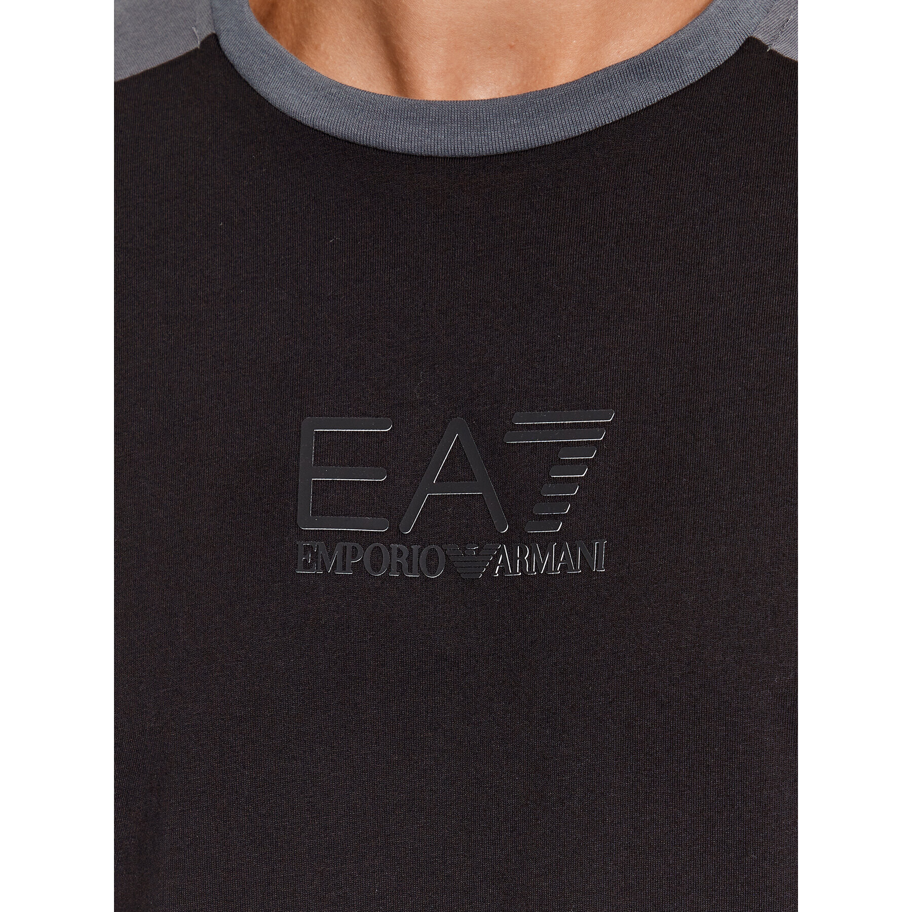 EA7 Emporio Armani Tricou 6RPT15 PJ02Z 1200 Negru Regular Fit - Pled.ro