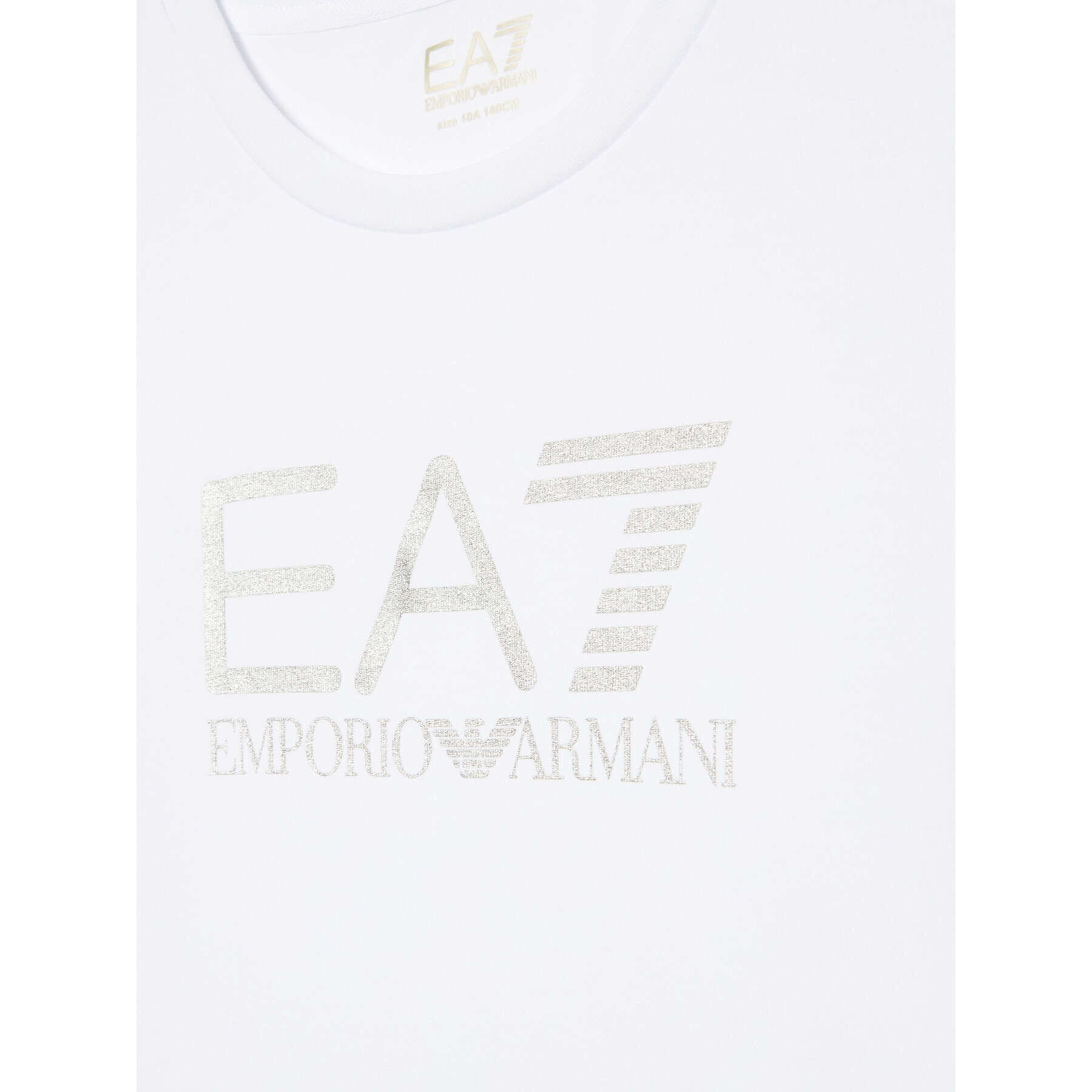 EA7 Emporio Armani Tricou 8NFT01 FJ2HZ 0101 Alb Regular Fit - Pled.ro