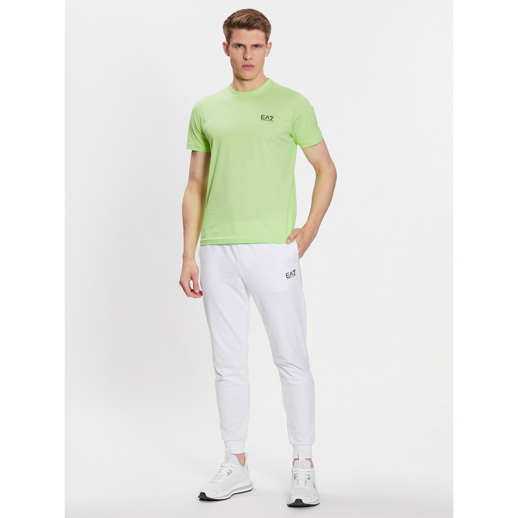 EA7 Emporio Armani Tricou 8NPT51 PJM9Z 1805 Verde Regular Fit - Pled.ro