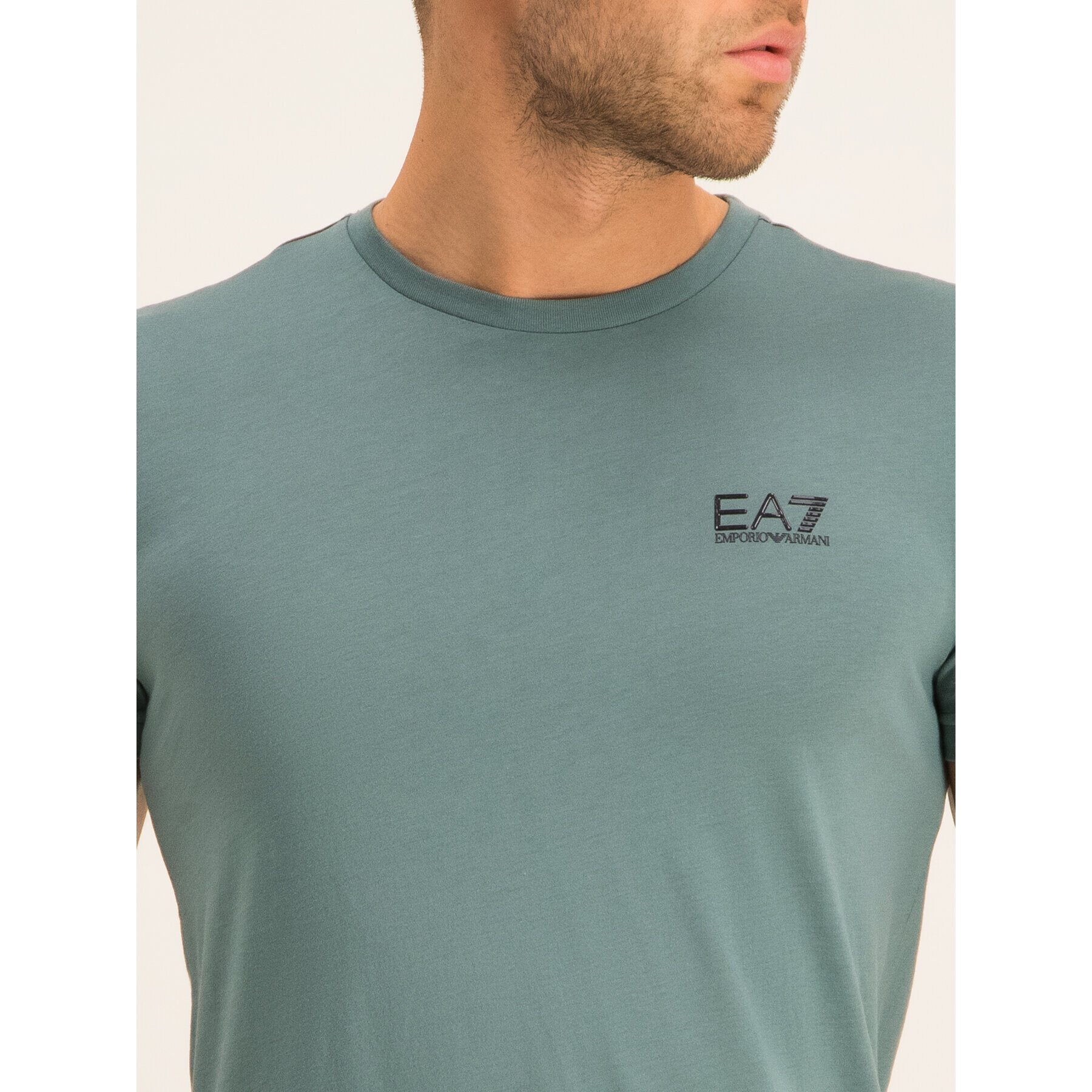 EA7 Emporio Armani Tricou 8NPT51 PJM9Z 1858 Verde Regular Fit - Pled.ro