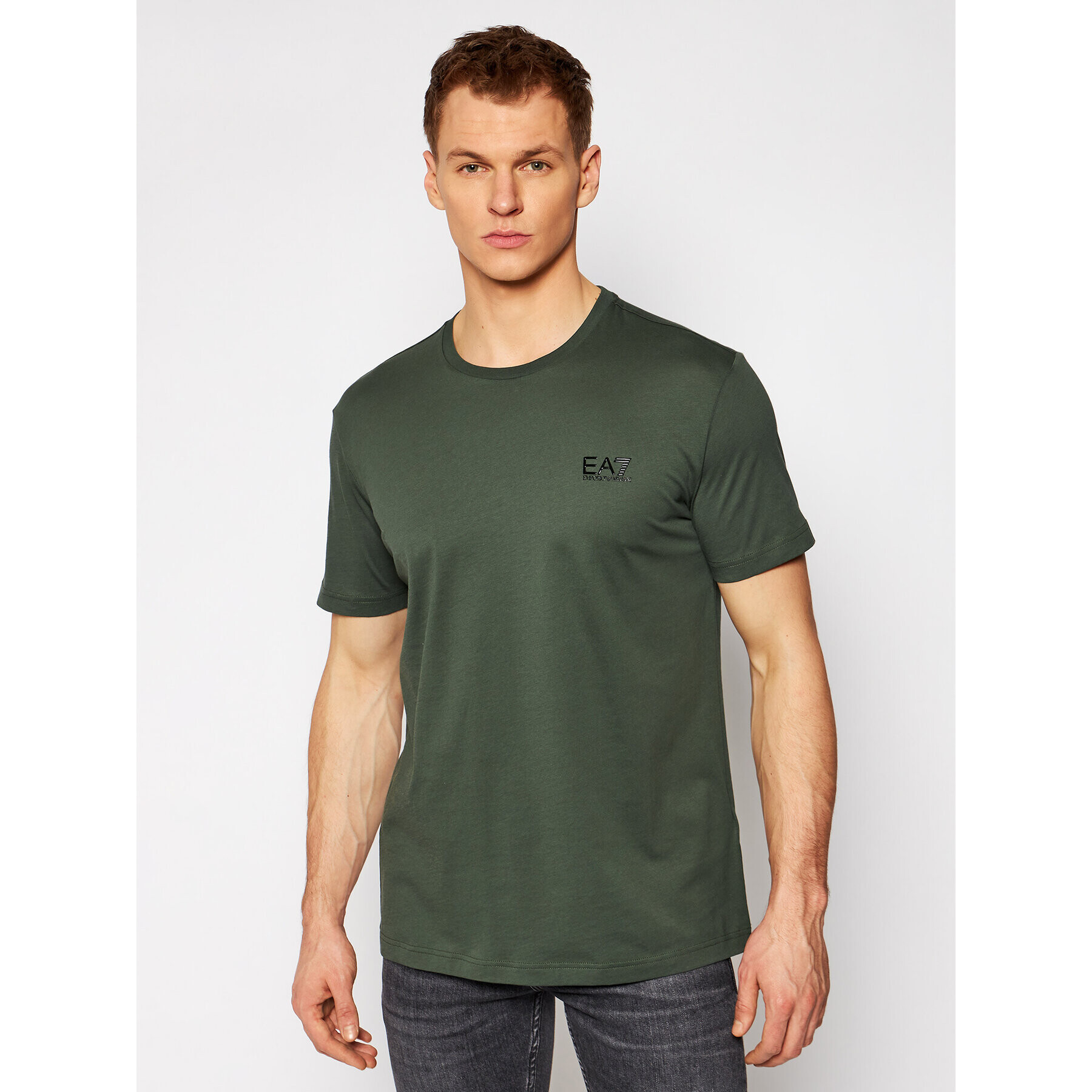 EA7 Emporio Armani Tricou 8NPT51 PJM9Z 1862 Verde Regular Fit - Pled.ro