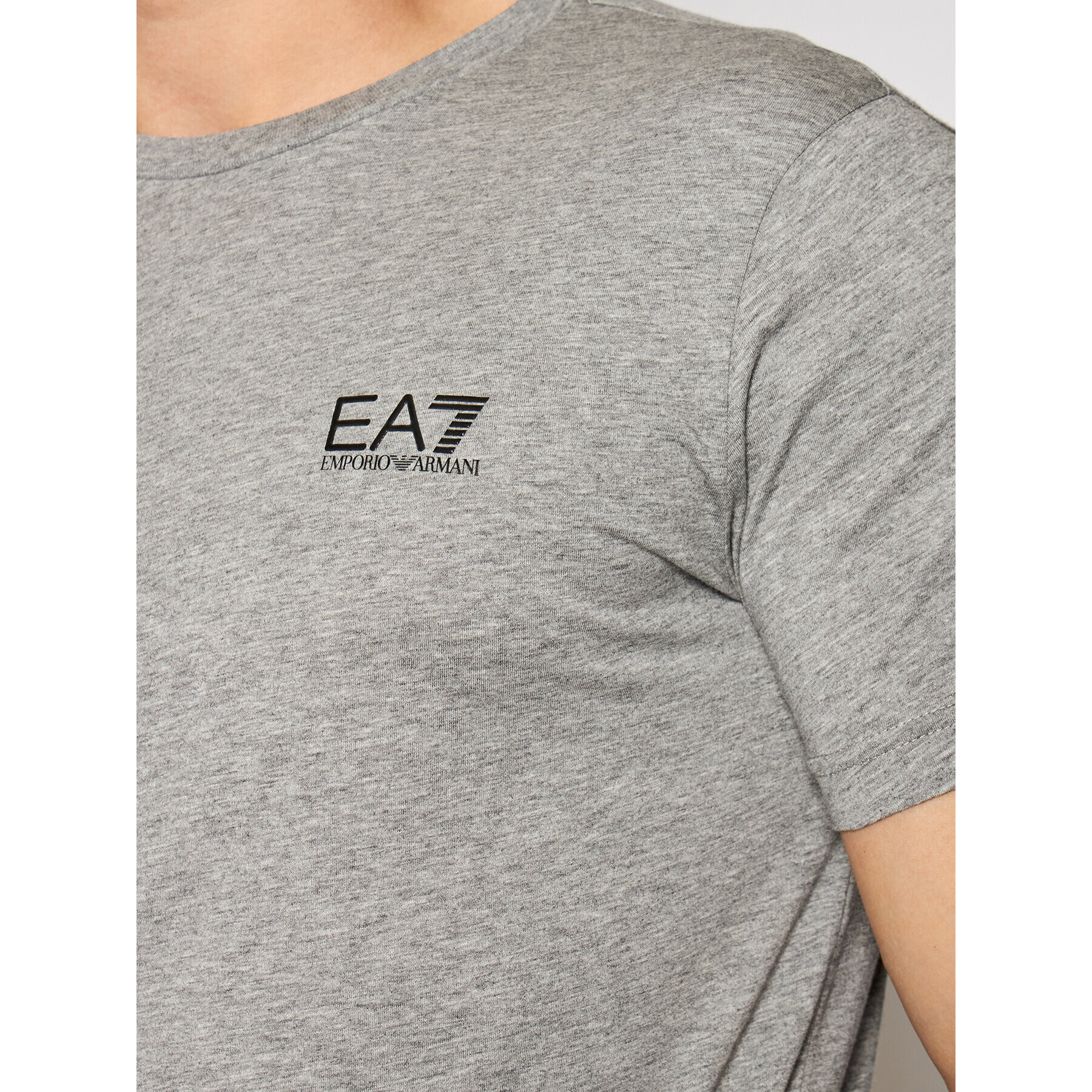 EA7 Emporio Armani Tricou 8NPT51 PJM9Z 3905 Gri Regular Fit - Pled.ro