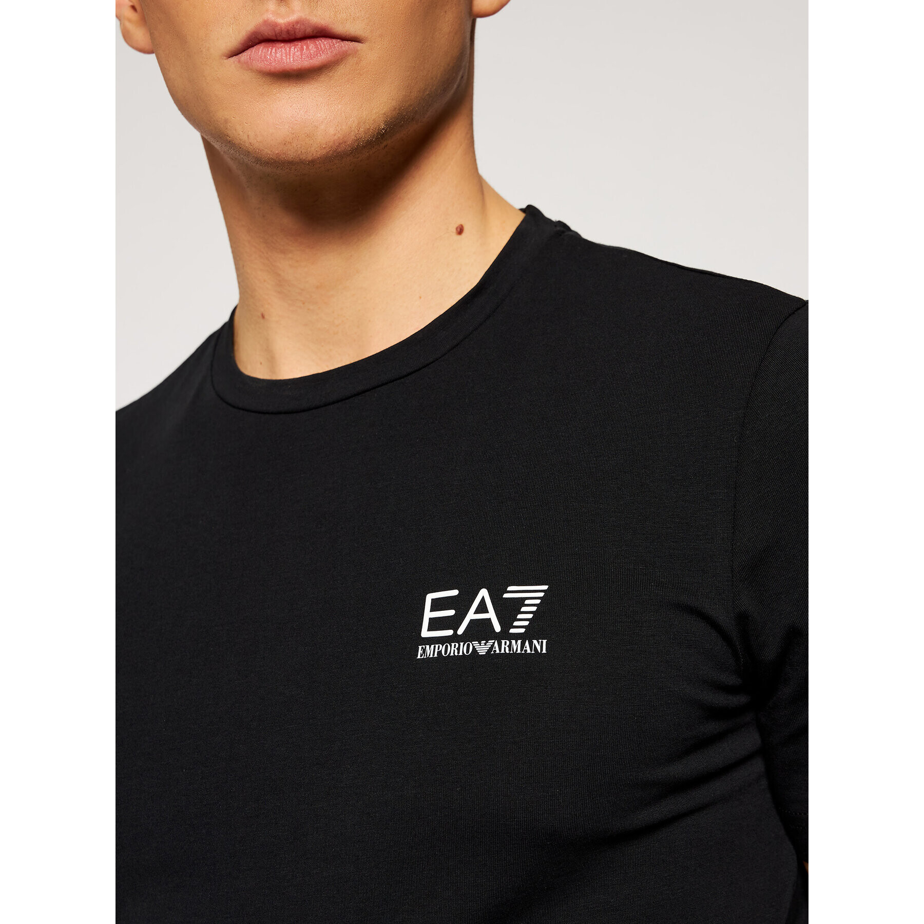 EA7 Emporio Armani Tricou 8NPT52 PJM5Z 1200 Negru Regular Fit - Pled.ro