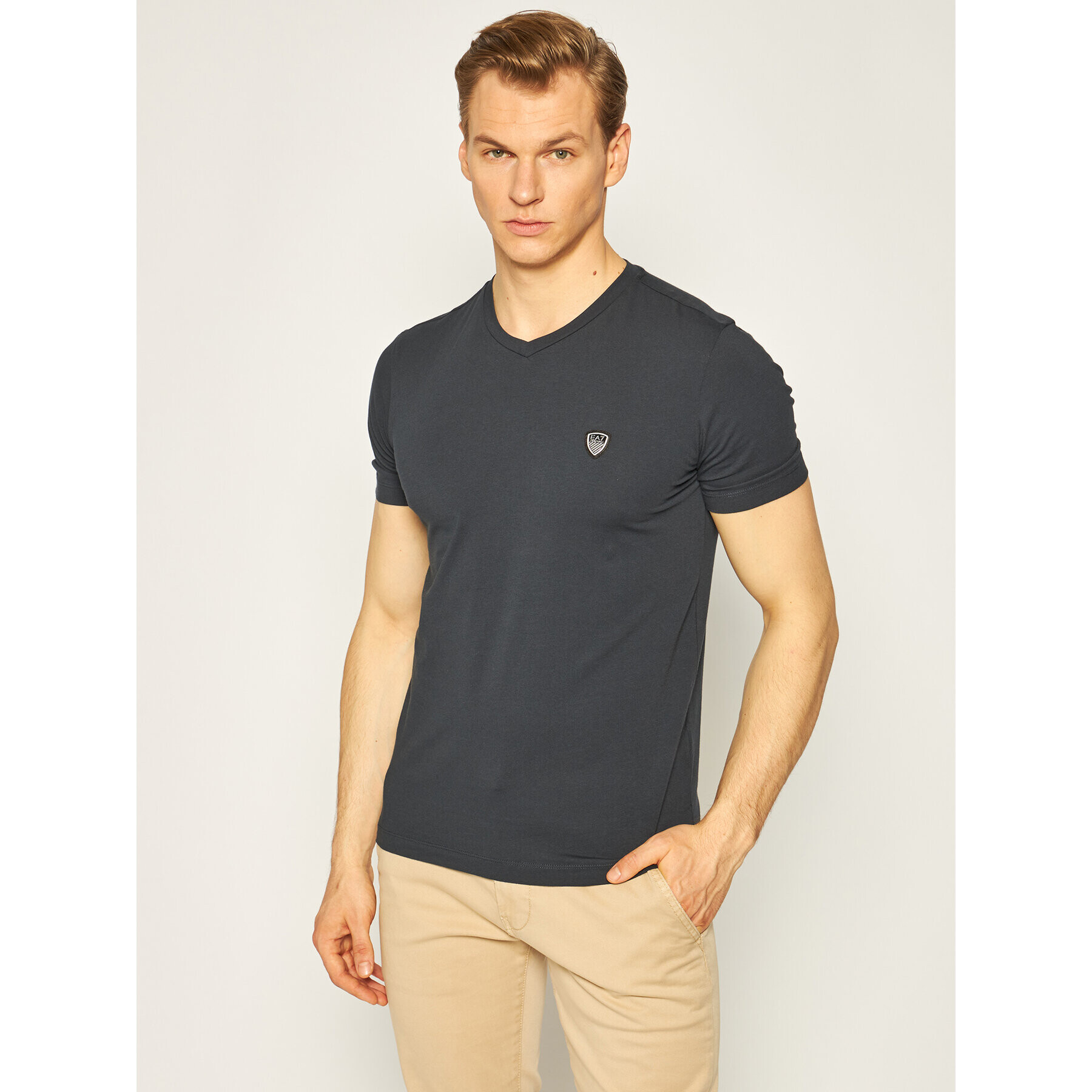 EA7 Emporio Armani Tricou 8NPTL8 PJ03Z 1578 Bleumarin Regular Fit - Pled.ro