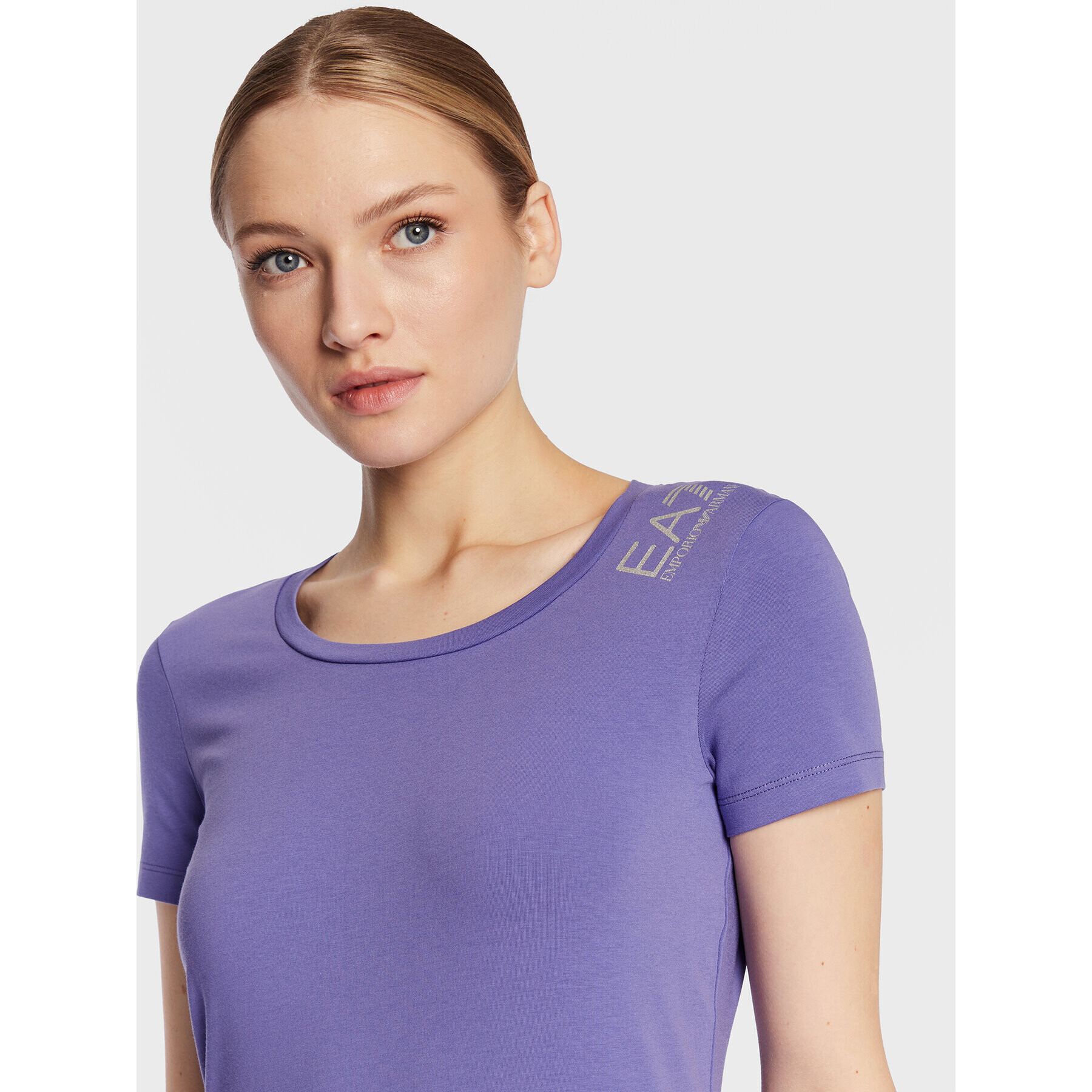 EA7 Emporio Armani Tricou 8NTT50 TJFKZ 1532 Violet Regular Fit - Pled.ro