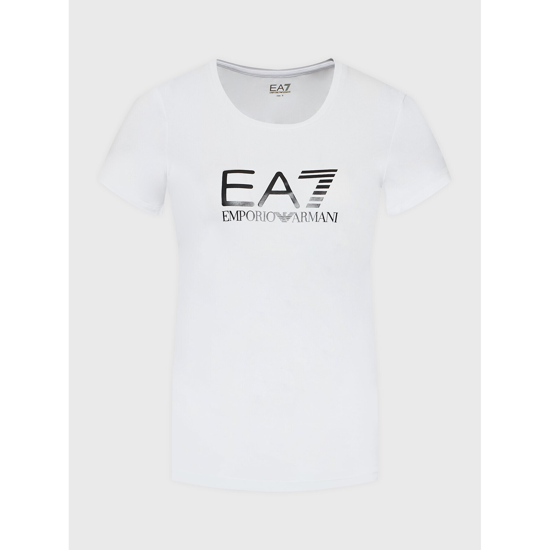 EA7 Emporio Armani Tricou 8NTT66 TJFKZ 0102 Alb Slim Fit - Pled.ro