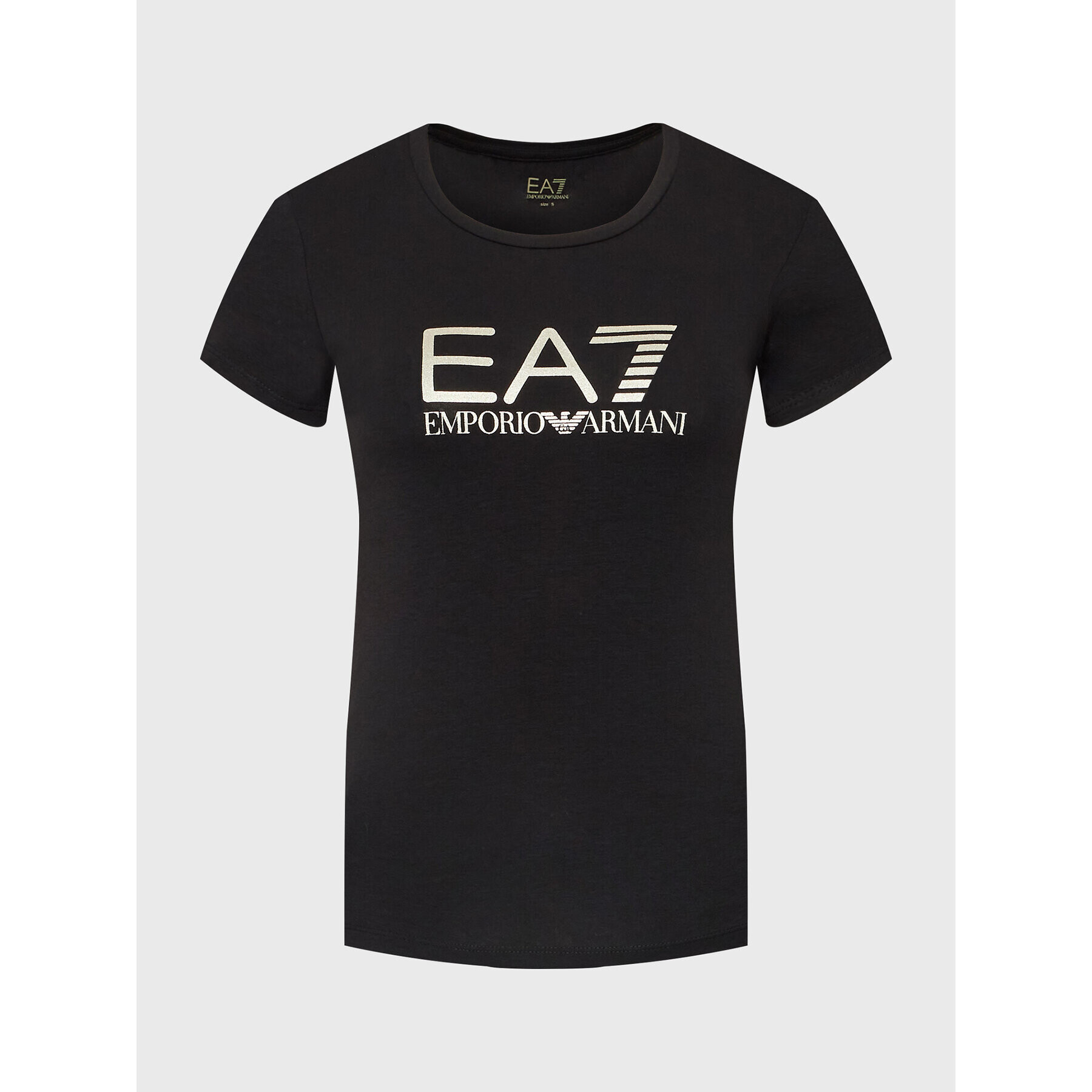 EA7 Emporio Armani Tricou 8NTT66 TJFKZ 0200 Negru Slim Fit - Pled.ro