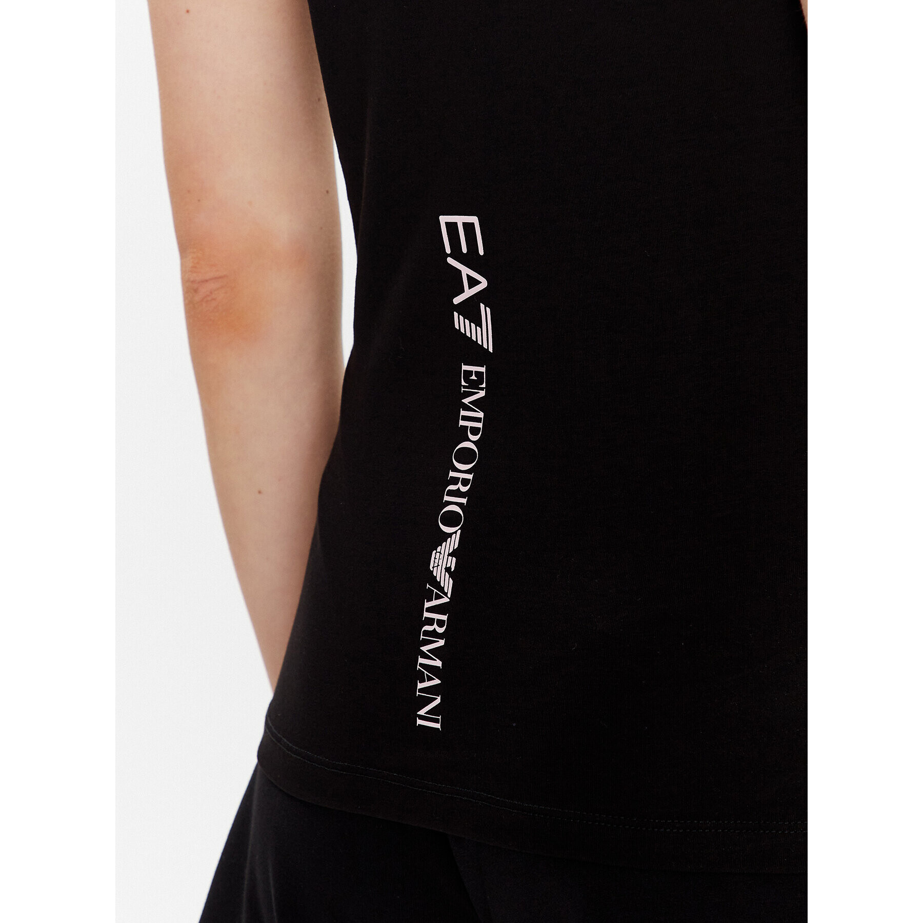 EA7 Emporio Armani Tricou 8NTT66 TJFKZ 0218 Negru Regular Fit - Pled.ro