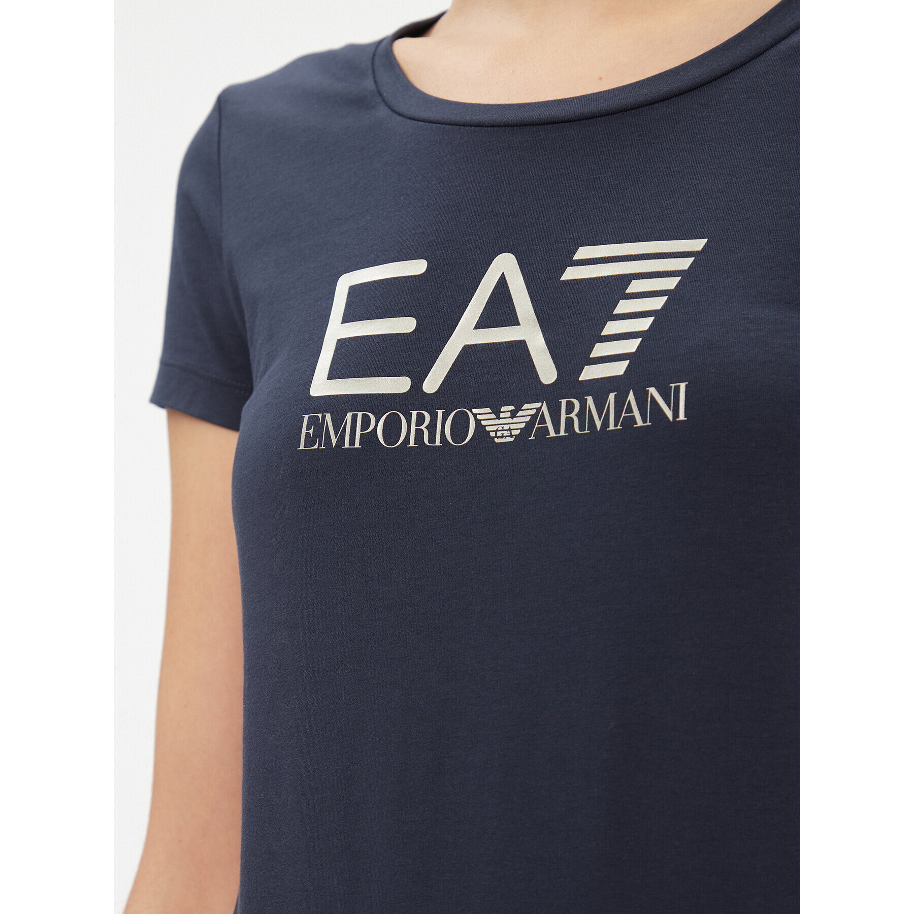 EA7 Emporio Armani Tricou 8NTT66 TJFKZ 0555 Bleumarin Regular Fit - Pled.ro