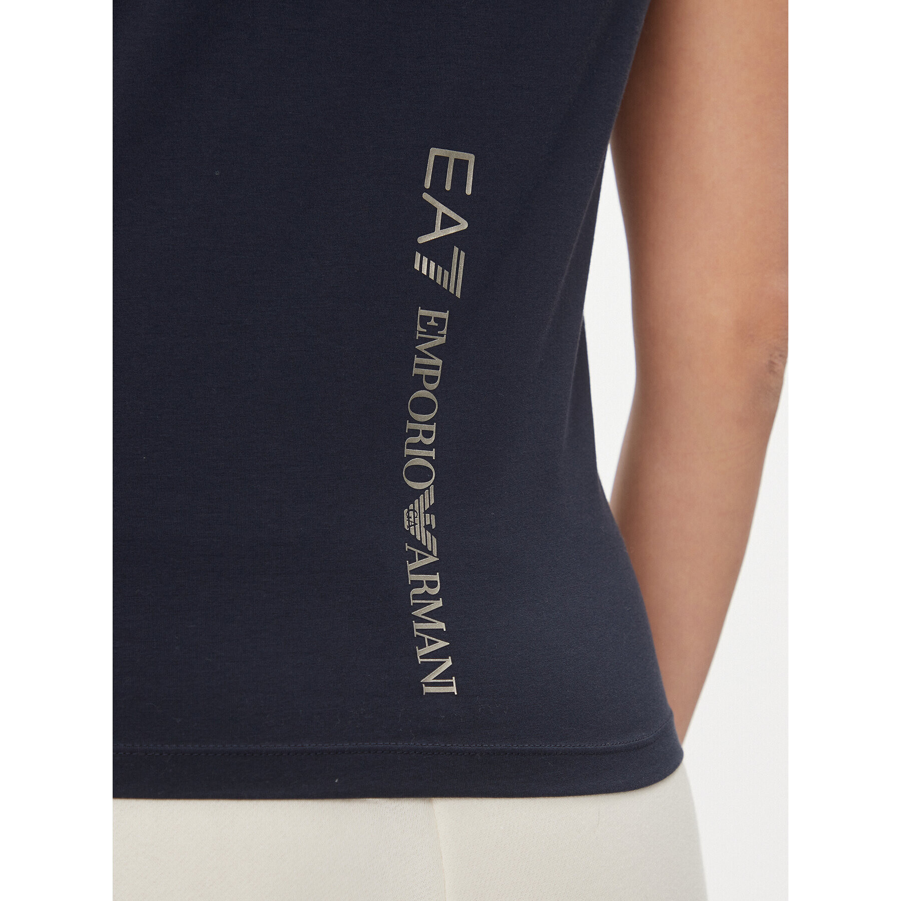 EA7 Emporio Armani Tricou 8NTT66 TJFKZ 0555 Bleumarin Regular Fit - Pled.ro