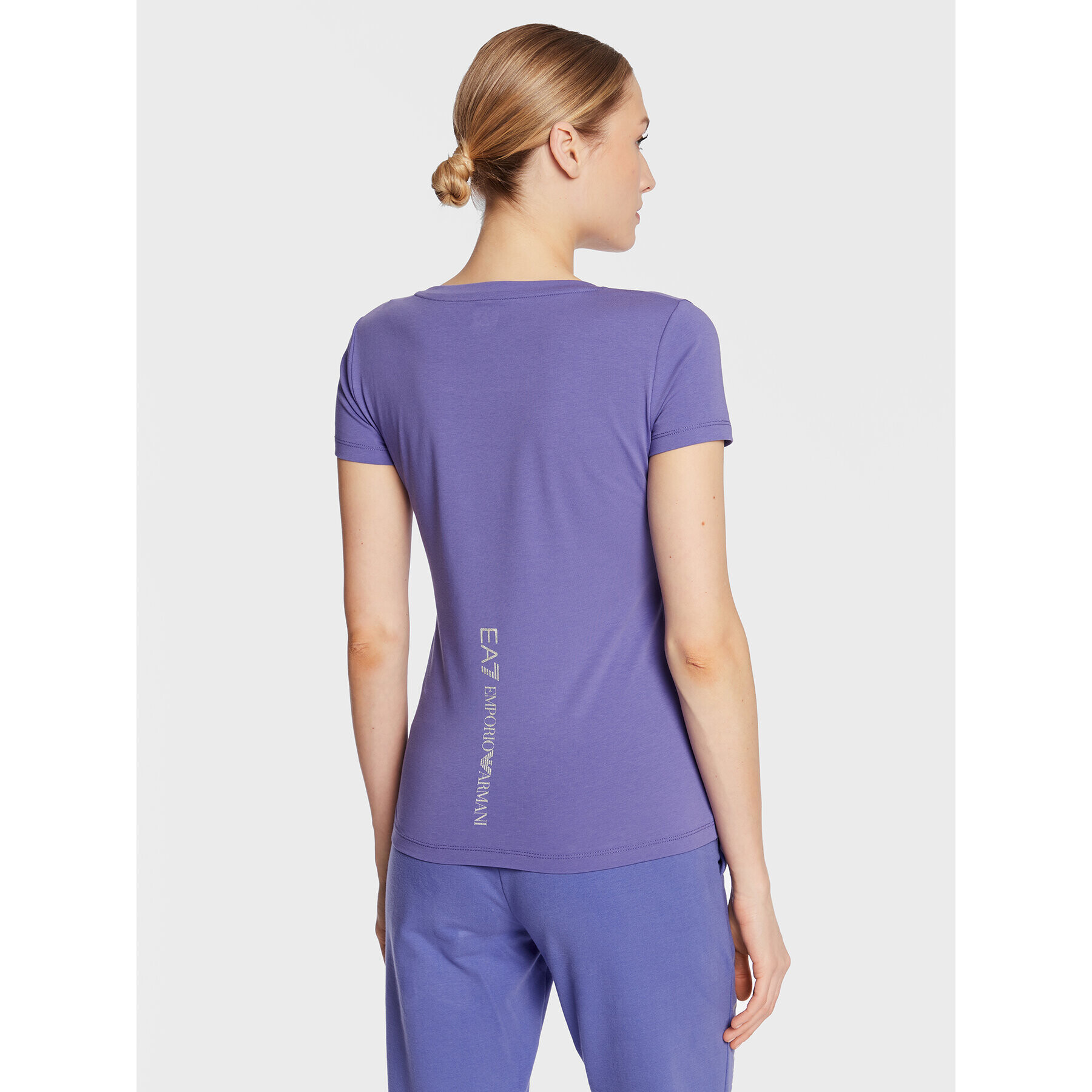 EA7 Emporio Armani Tricou 8NTT66 TJFKZ 1532 Violet Regular Fit - Pled.ro