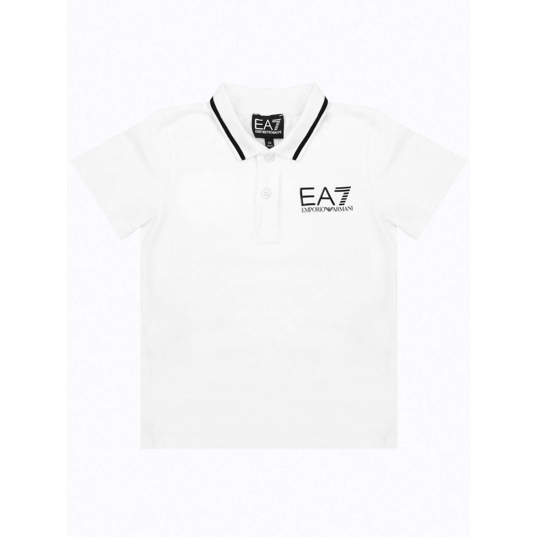 EA7 Emporio Armani Tricou polo 3HBF51 BJ02Z 1100 Alb Regular Fit - Pled.ro