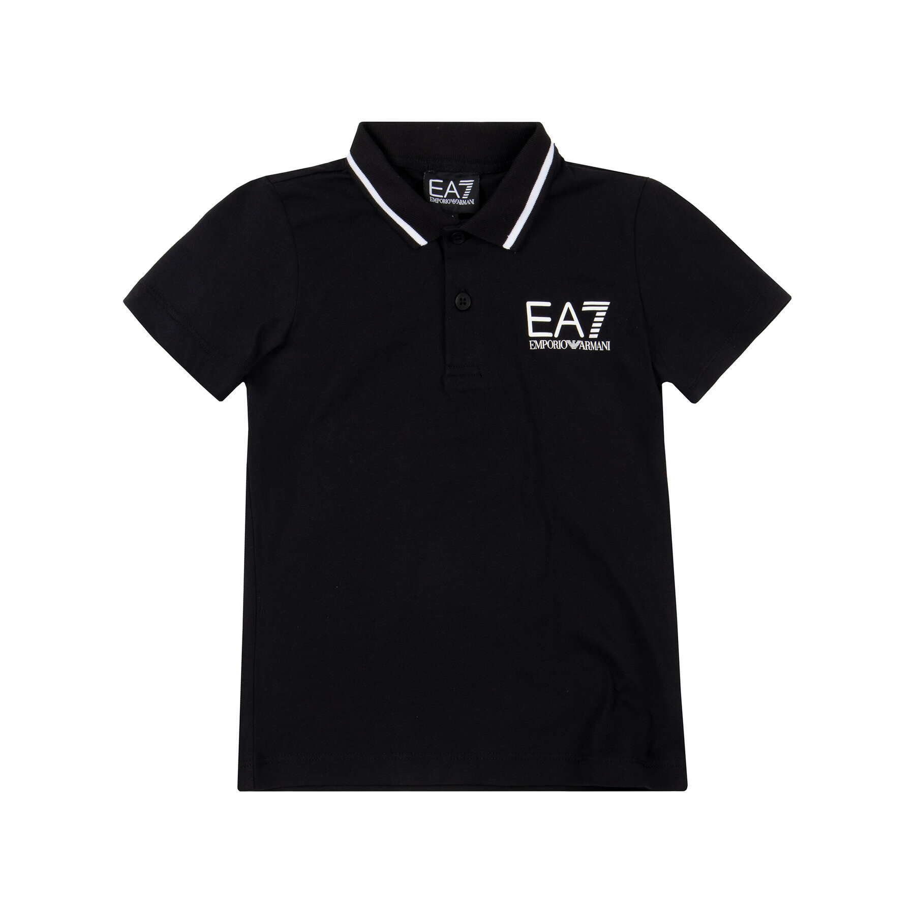 EA7 Emporio Armani Tricou polo 3HBF51 BJ02Z 1200 Negru Regular Fit - Pled.ro