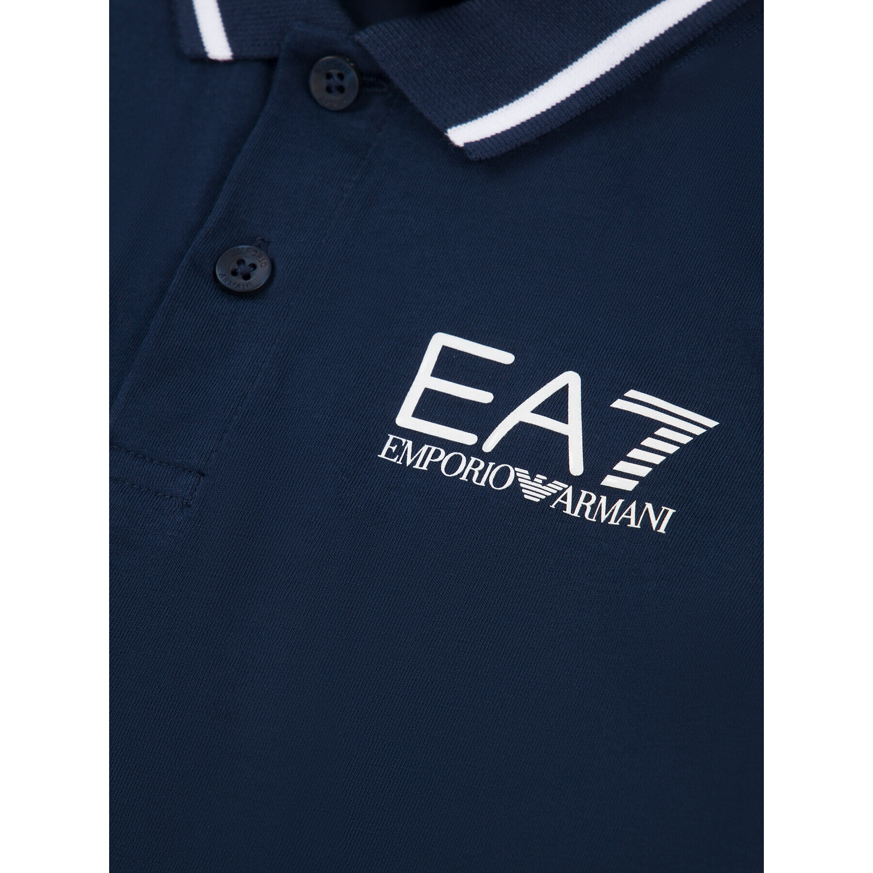 EA7 Emporio Armani Tricou polo 3HBF51 BJ02Z 1554 Bleumarin Regular Fit - Pled.ro