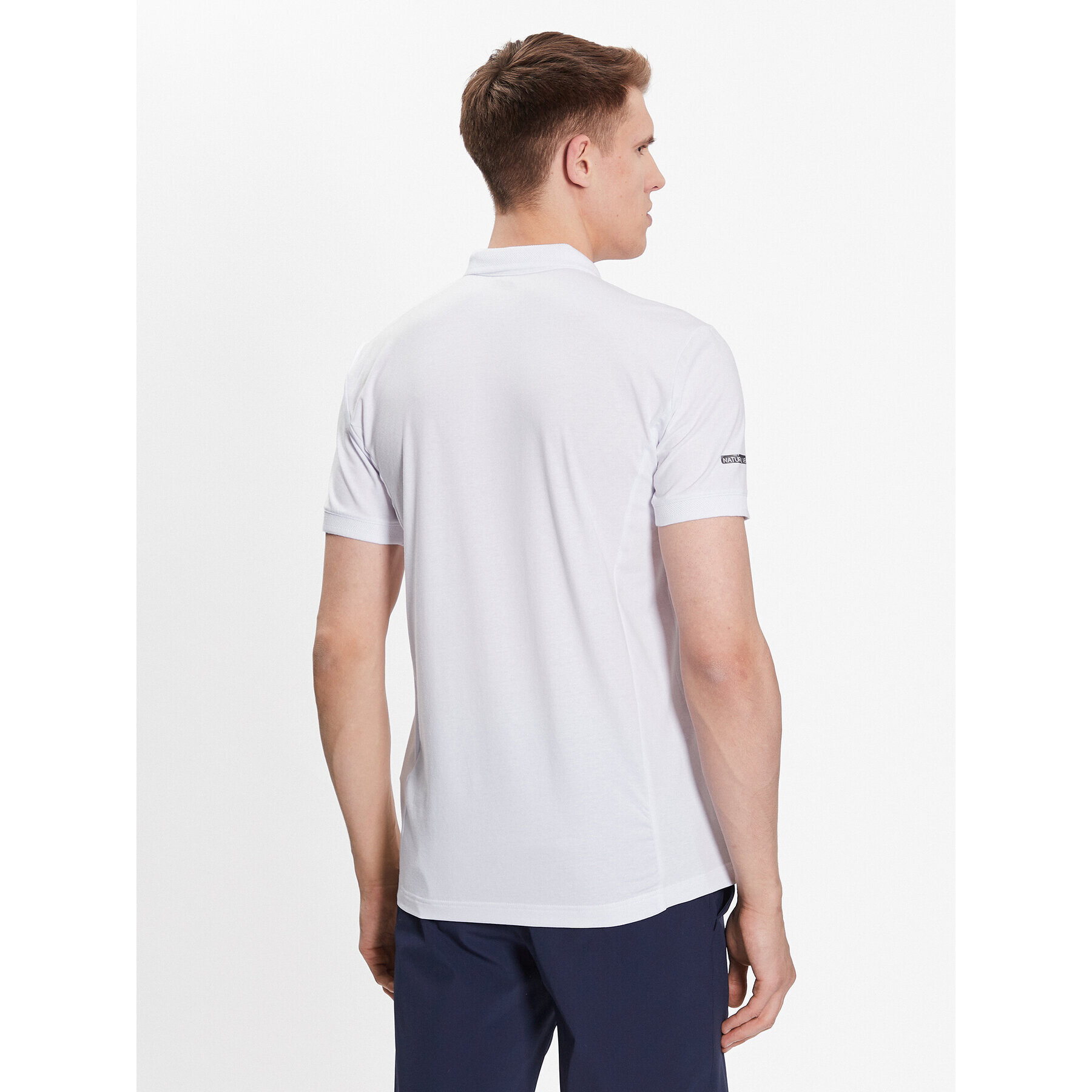 EA7 Emporio Armani Tricou polo 3RPF04 PJMAZ 1100 Alb Regular Fit - Pled.ro