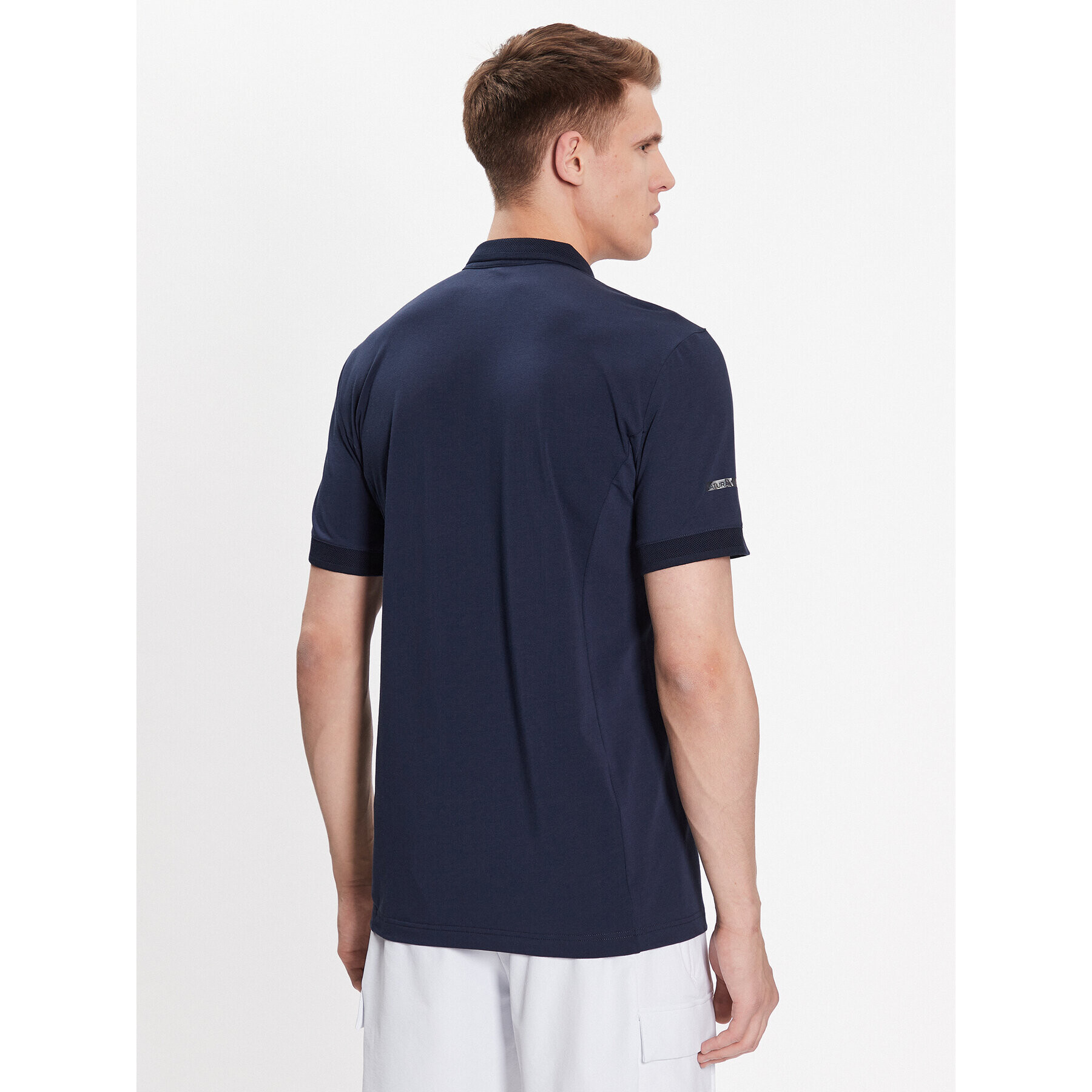 EA7 Emporio Armani Tricou polo 3RPF04 PJMAZ 1554 Bleumarin Regular Fit - Pled.ro