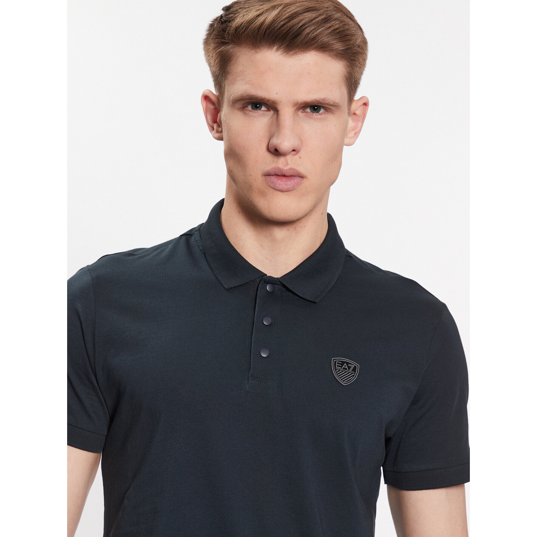 EA7 Emporio Armani Tricou polo 3RPF40 PJNTZ 1578 Bleumarin Regular Fit - Pled.ro