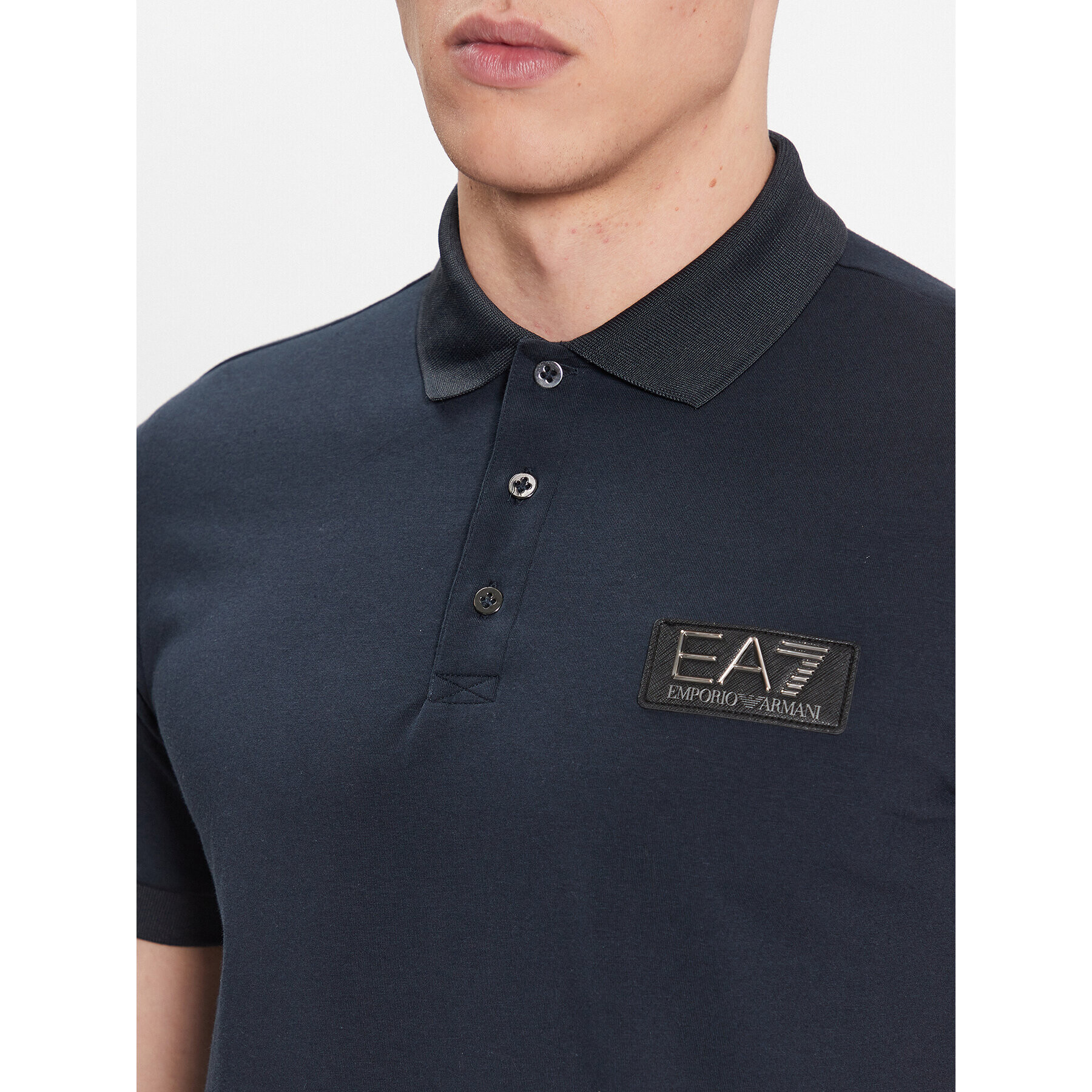 EA7 Emporio Armani Tricou polo 3RPF78 PJBVZ 1578 Bleumarin Regular Fit - Pled.ro