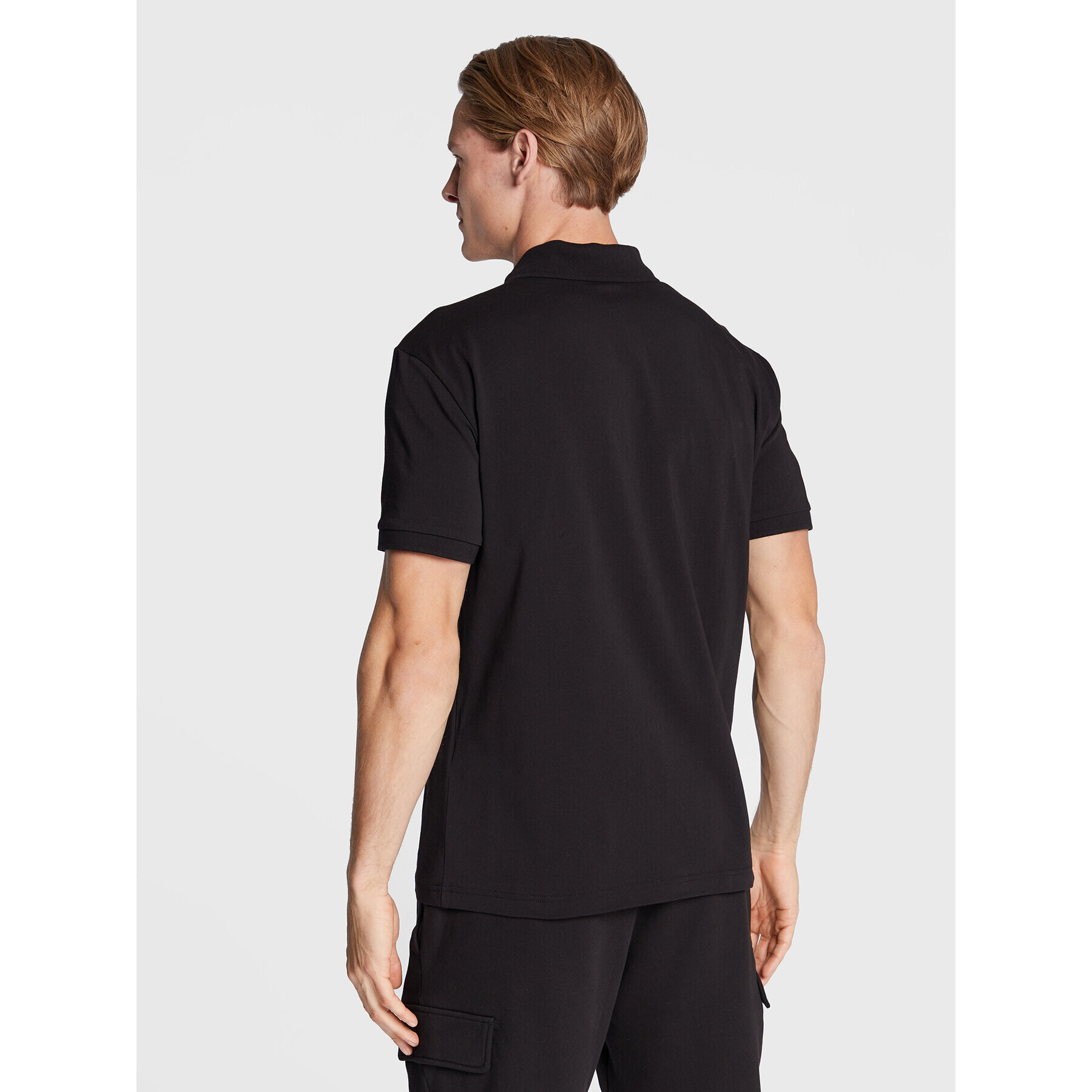 EA7 Emporio Armani Tricou polo 6LPF16 PJ03Z 1200 Negru Regular Fit - Pled.ro