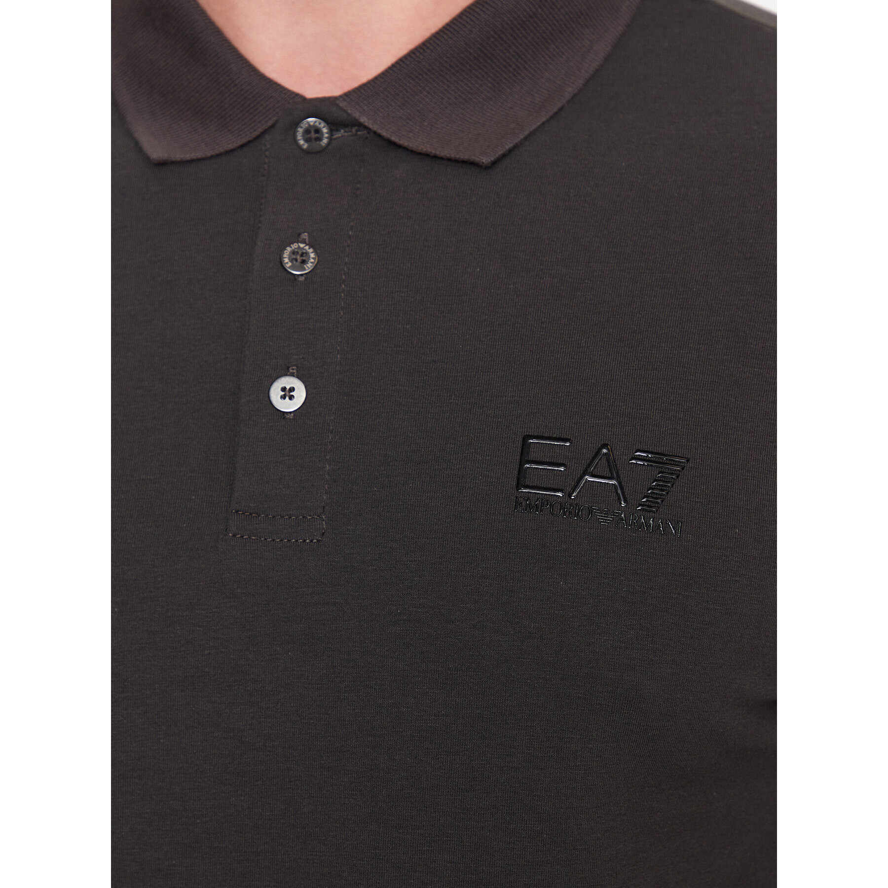 EA7 Emporio Armani Tricou polo 8NPF04 PJM5Z 1997 Gri Regular Fit - Pled.ro