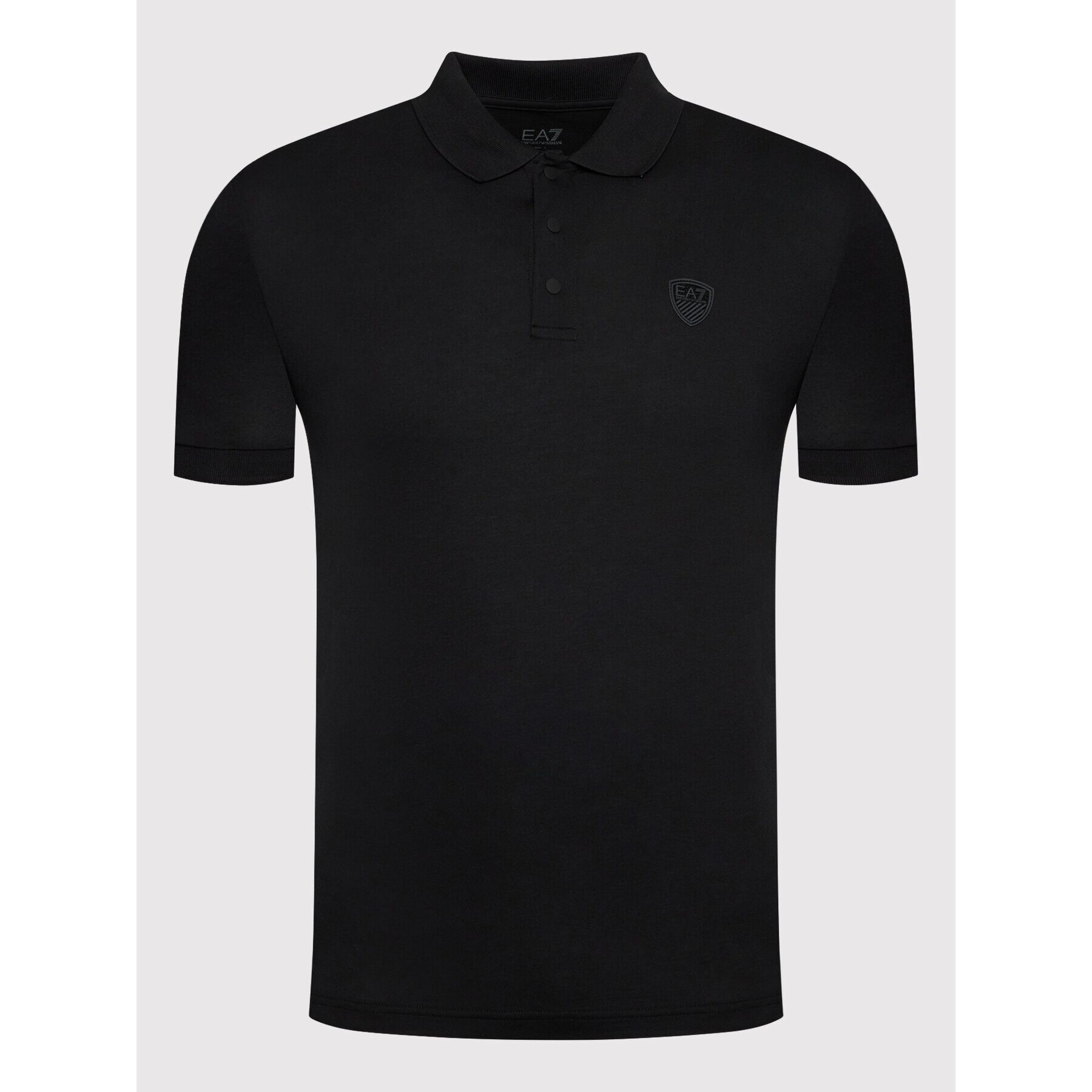 EA7 Emporio Armani Tricou polo 8NPF09 PJNQZ 1200 Negru Regular Fit - Pled.ro