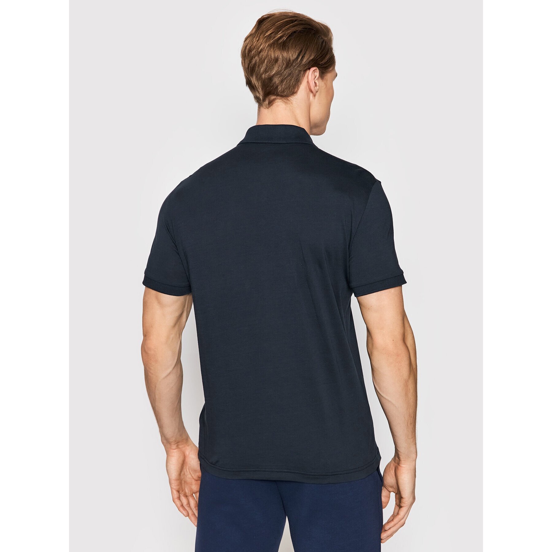 EA7 Emporio Armani Tricou polo 8NPF09 PJNQZ 1578 Bleumarin Regular Fit - Pled.ro