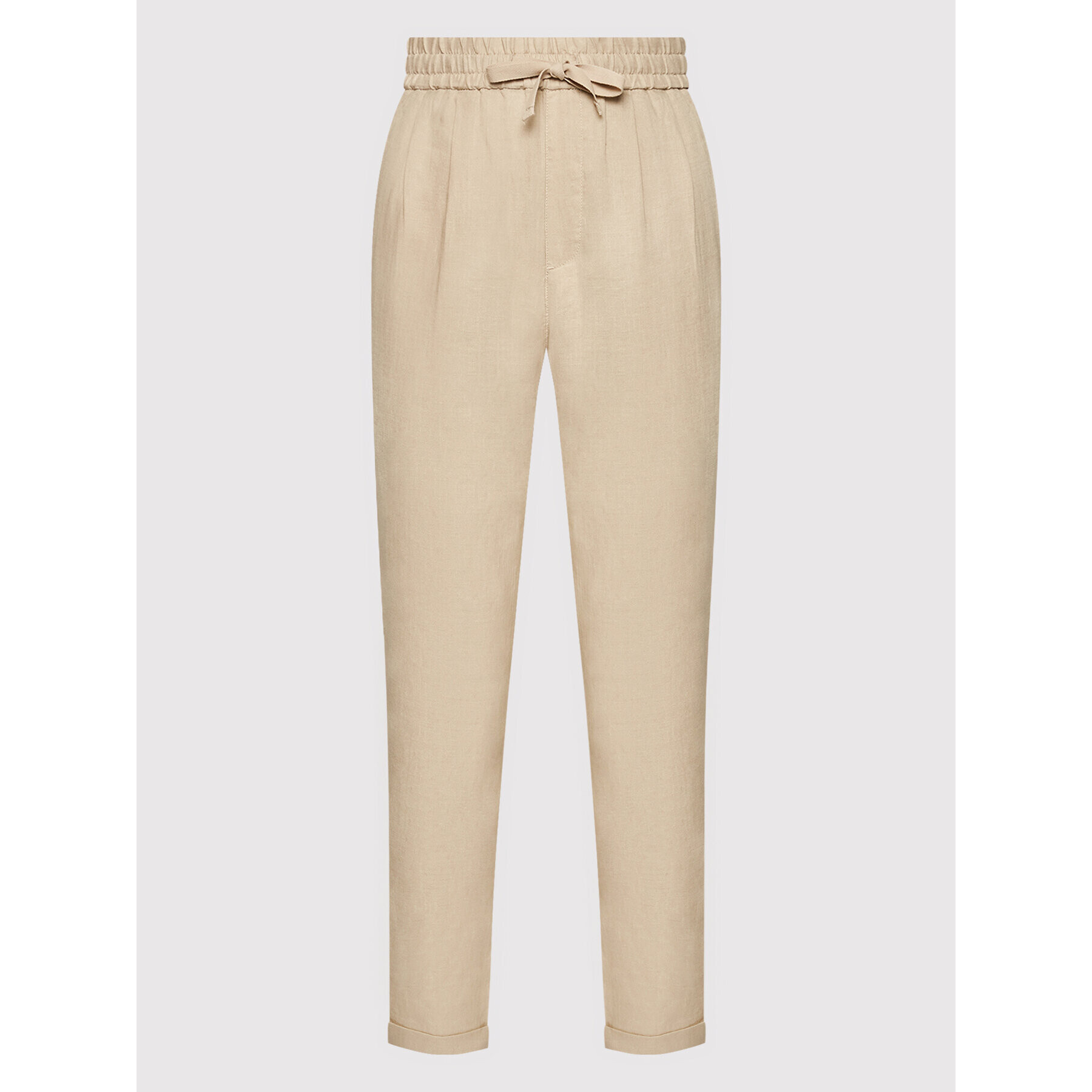 Ecoalf Pantaloni din material Sum GAPASUMPA3750WS22 Bej Relaxed Fit - Pled.ro