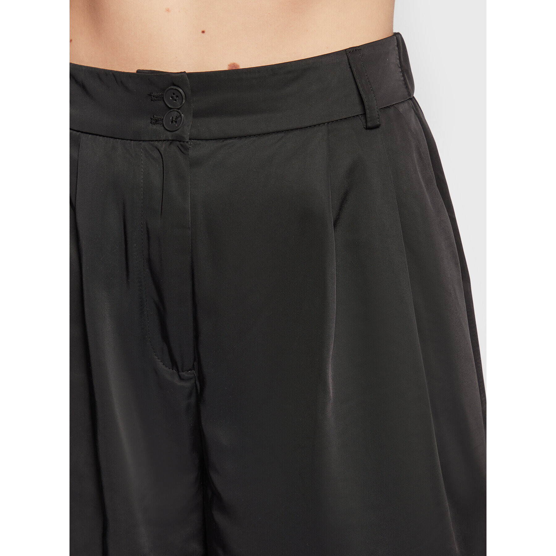 Edited Pantaloni culotte Janne EDT6138002000002 Negru Relaxed Fit - Pled.ro