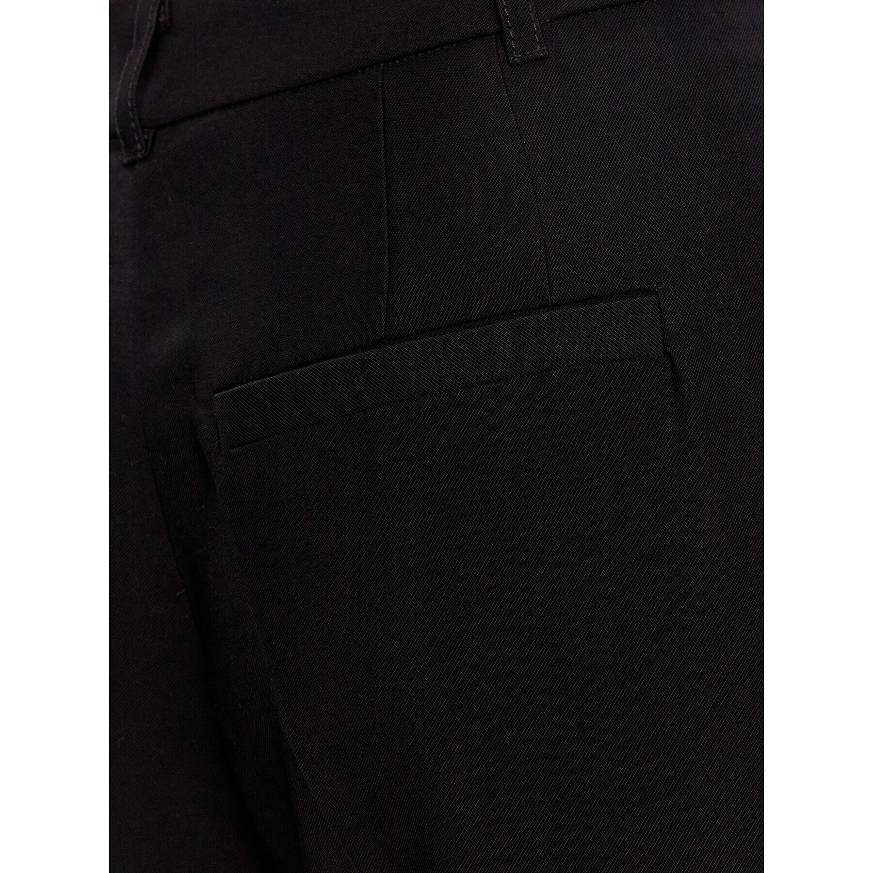 Edited Pantaloni din material Lean EDT6704001 Negru Relaxed Fit - Pled.ro