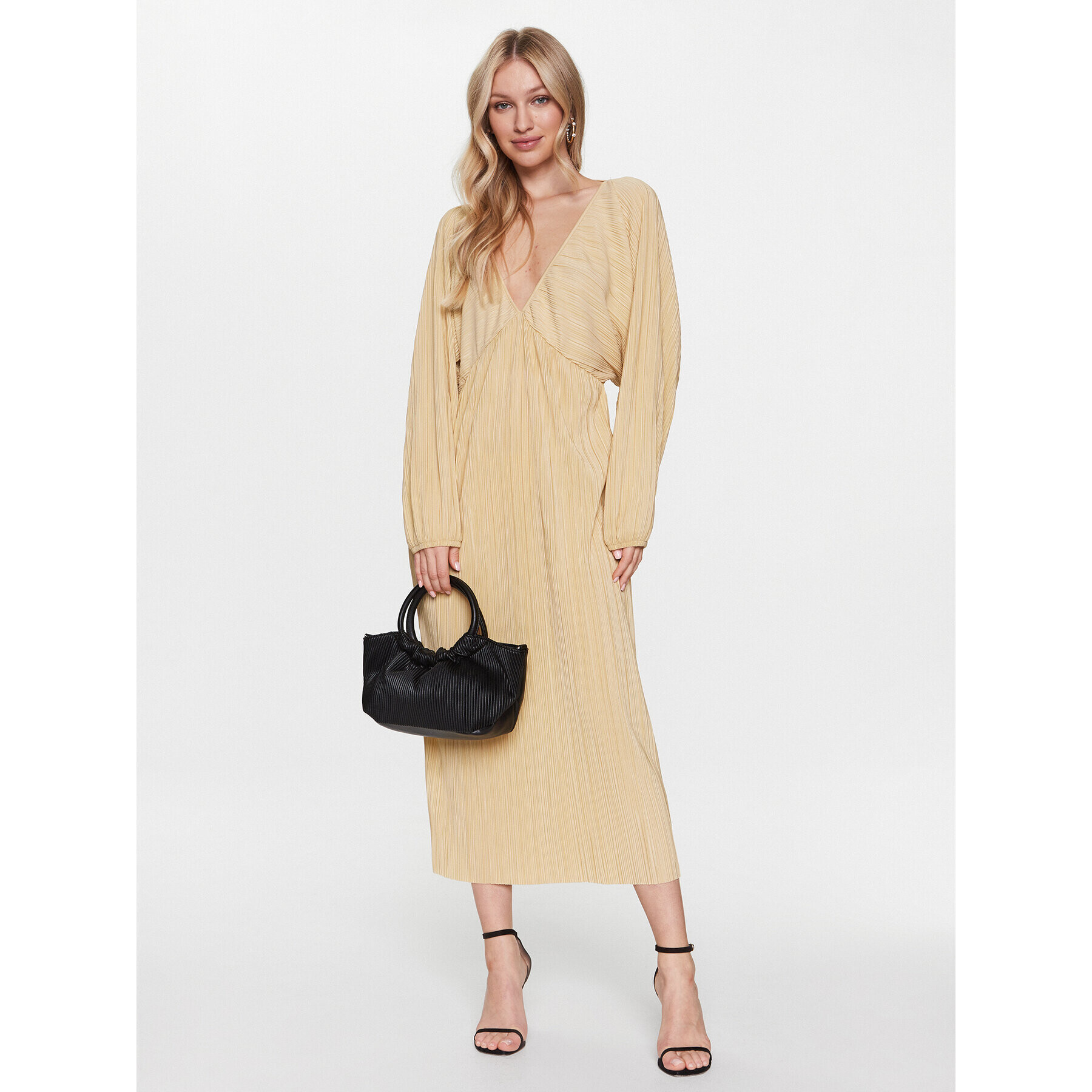 Edited Rochie de vară EDT6799001 Bej Loose Fit - Pled.ro