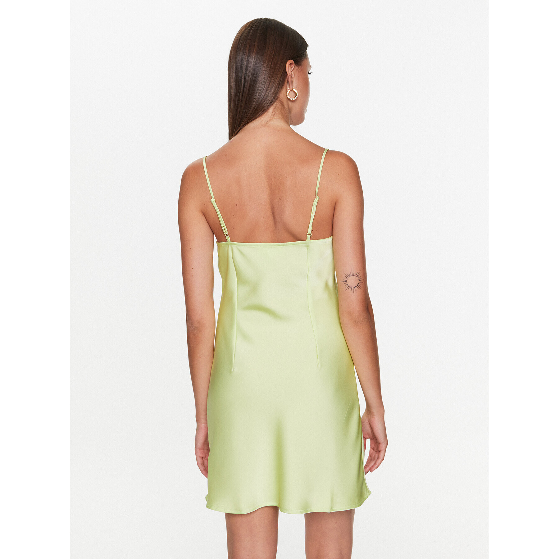 Edited Rochie de vară EDT6870002 Verde Fitted Fit - Pled.ro