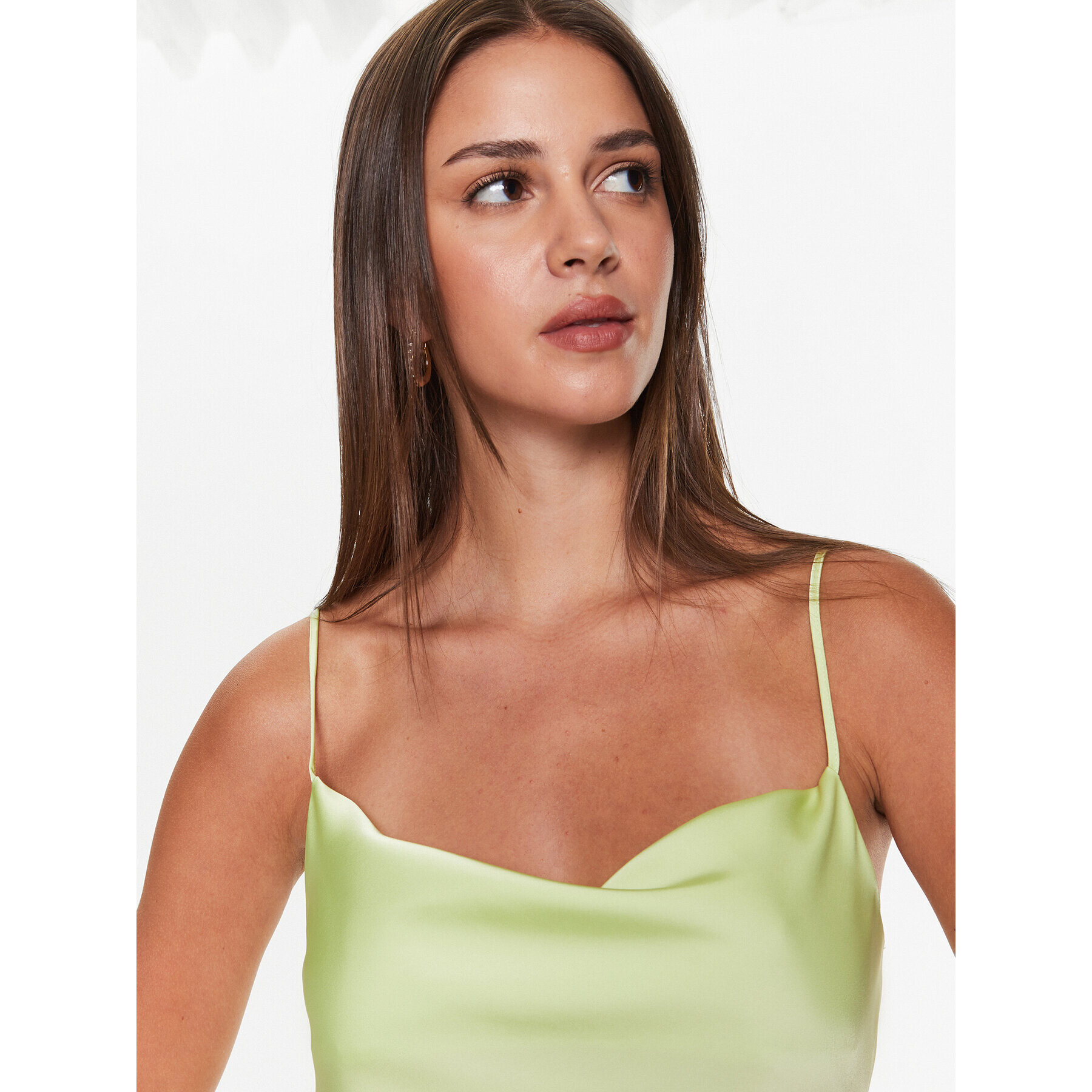 Edited Rochie de vară EDT6870002 Verde Fitted Fit - Pled.ro