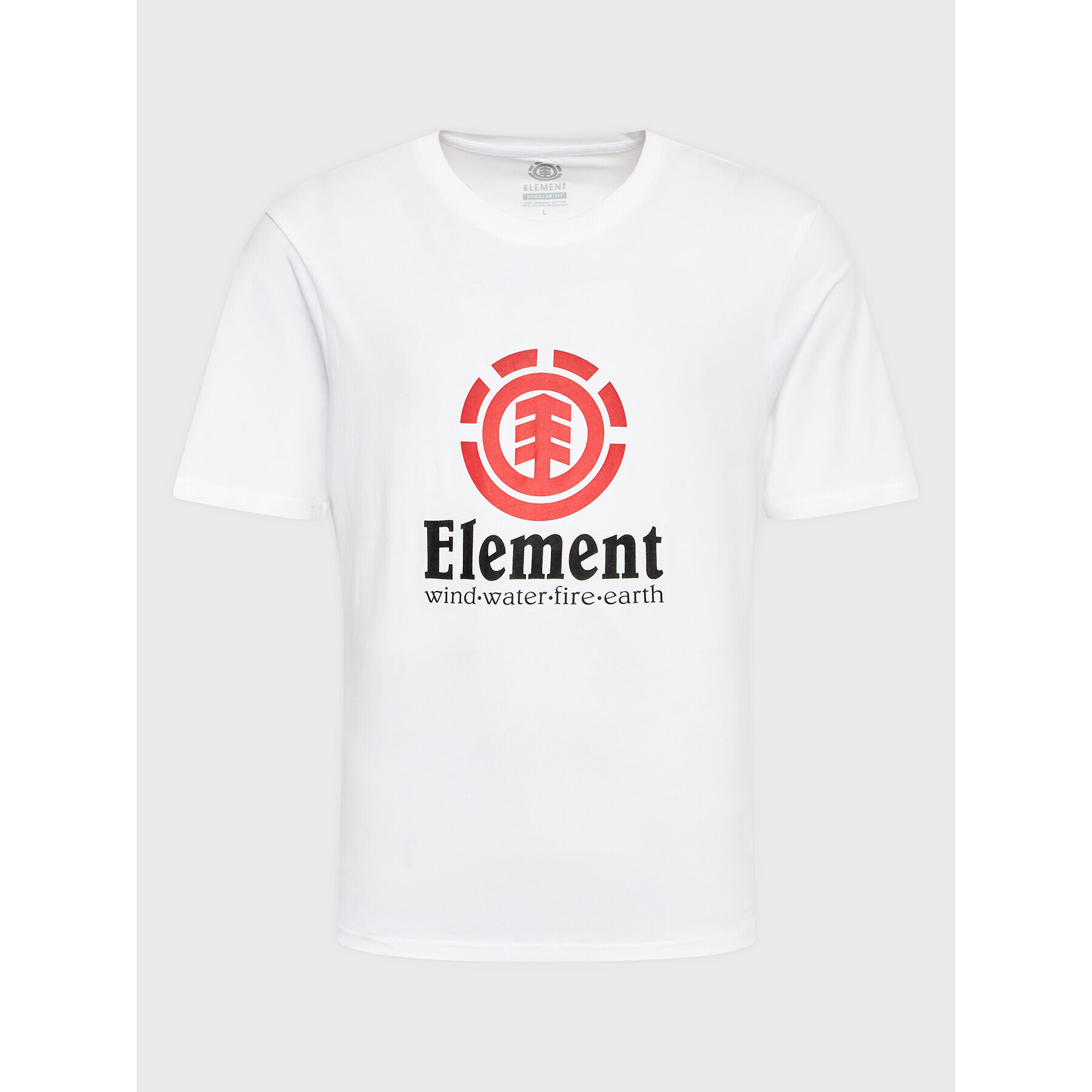 Element Tricou Vertical ELYZT00152 Alb Regular Fit - Pled.ro