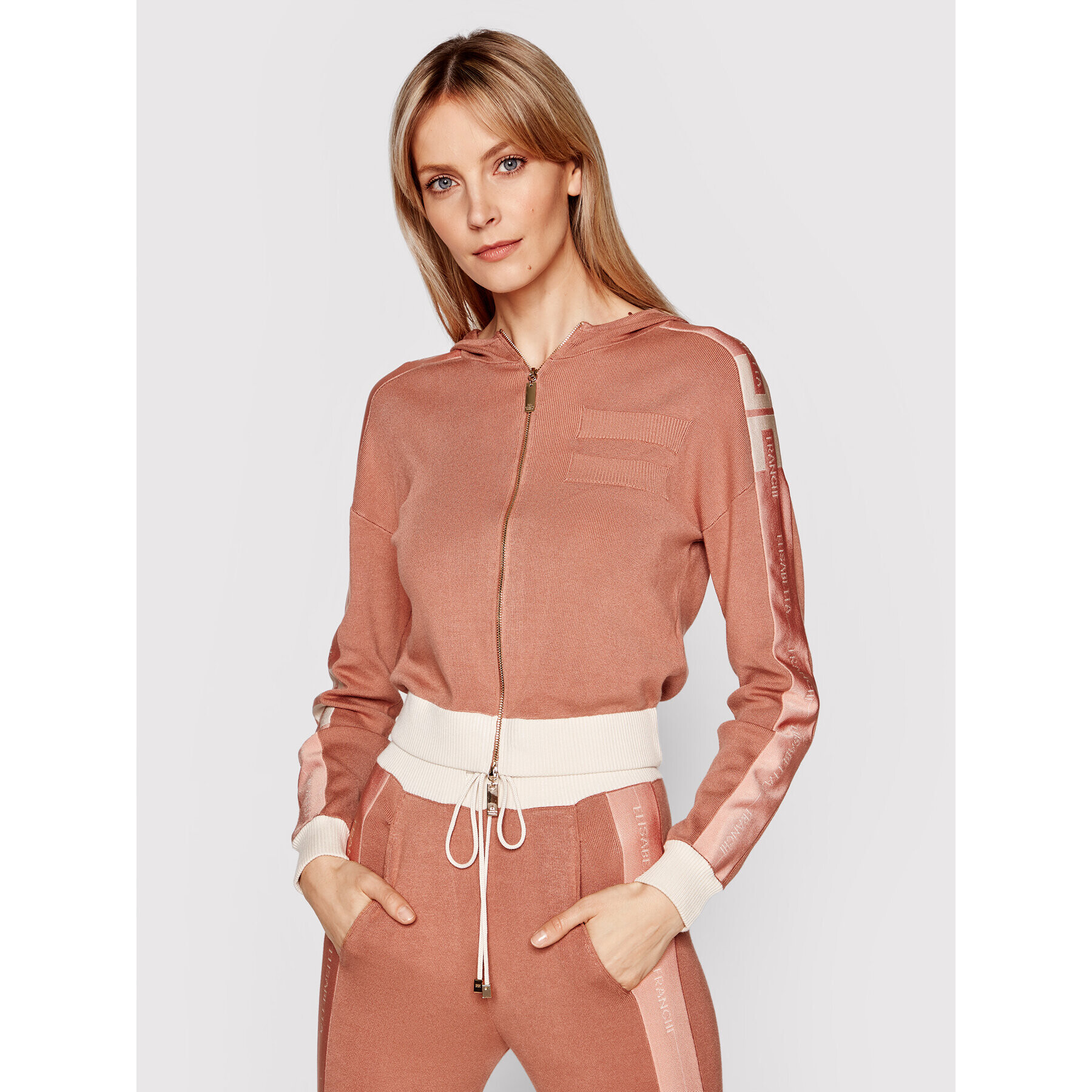 Elisabetta Franchi Bluză MK-01S-11E2-V320 Bej Regular Fit - Pled.ro