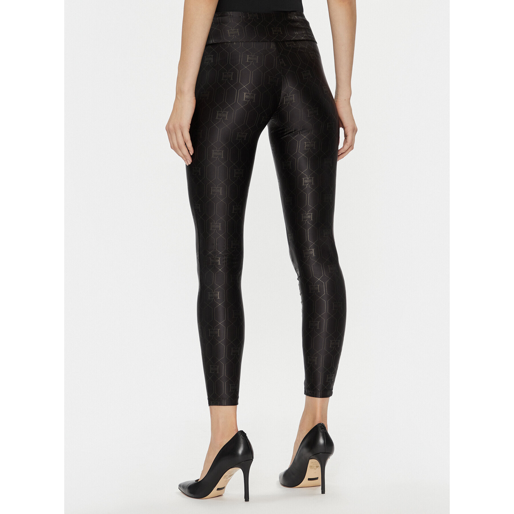 Elisabetta Franchi Colanți PA-050-37E2-V250 Negru Slim Fit - Pled.ro