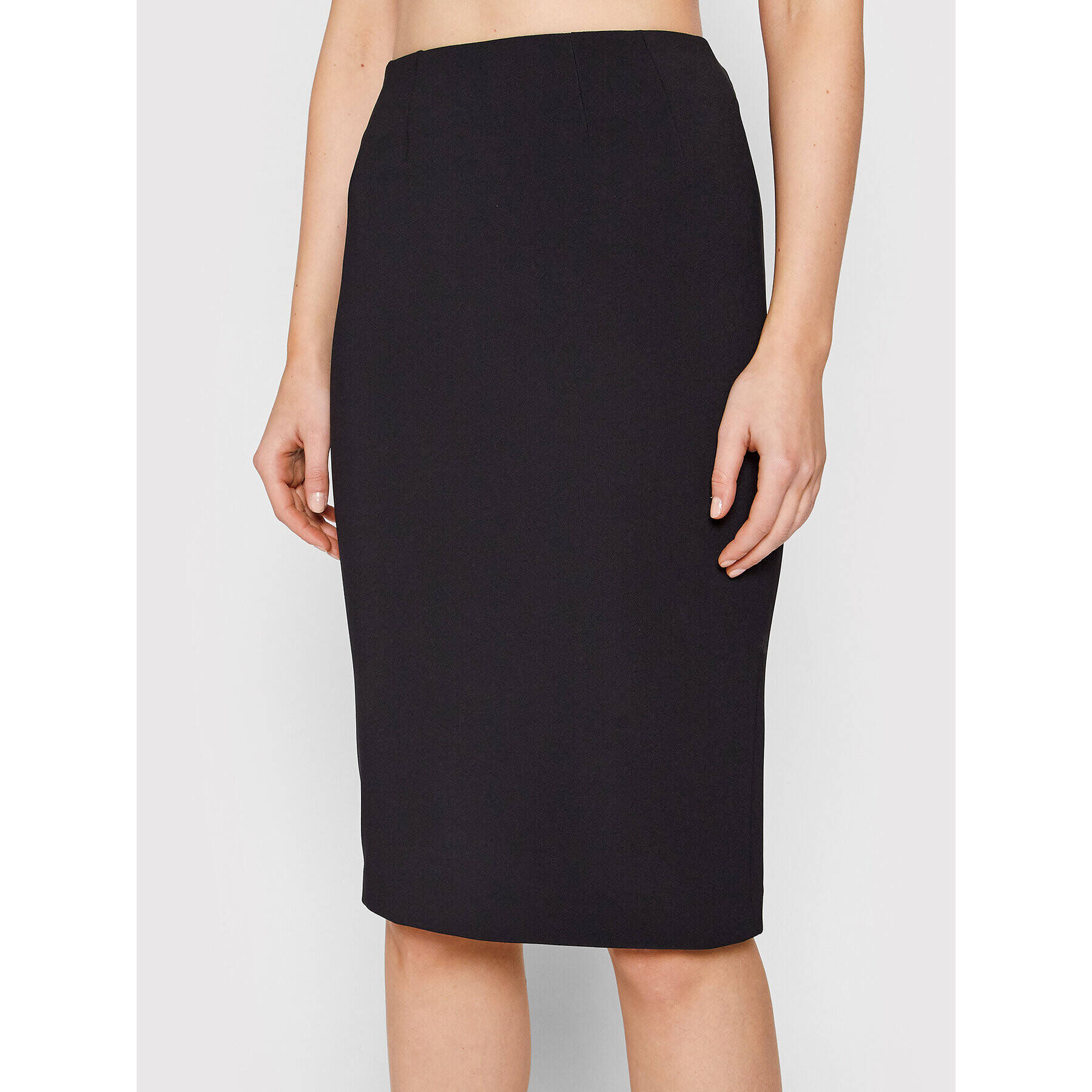 Elisabetta Franchi Fustă tip creion GO-005-21E2-V230 Negru Slim Fit - Pled.ro