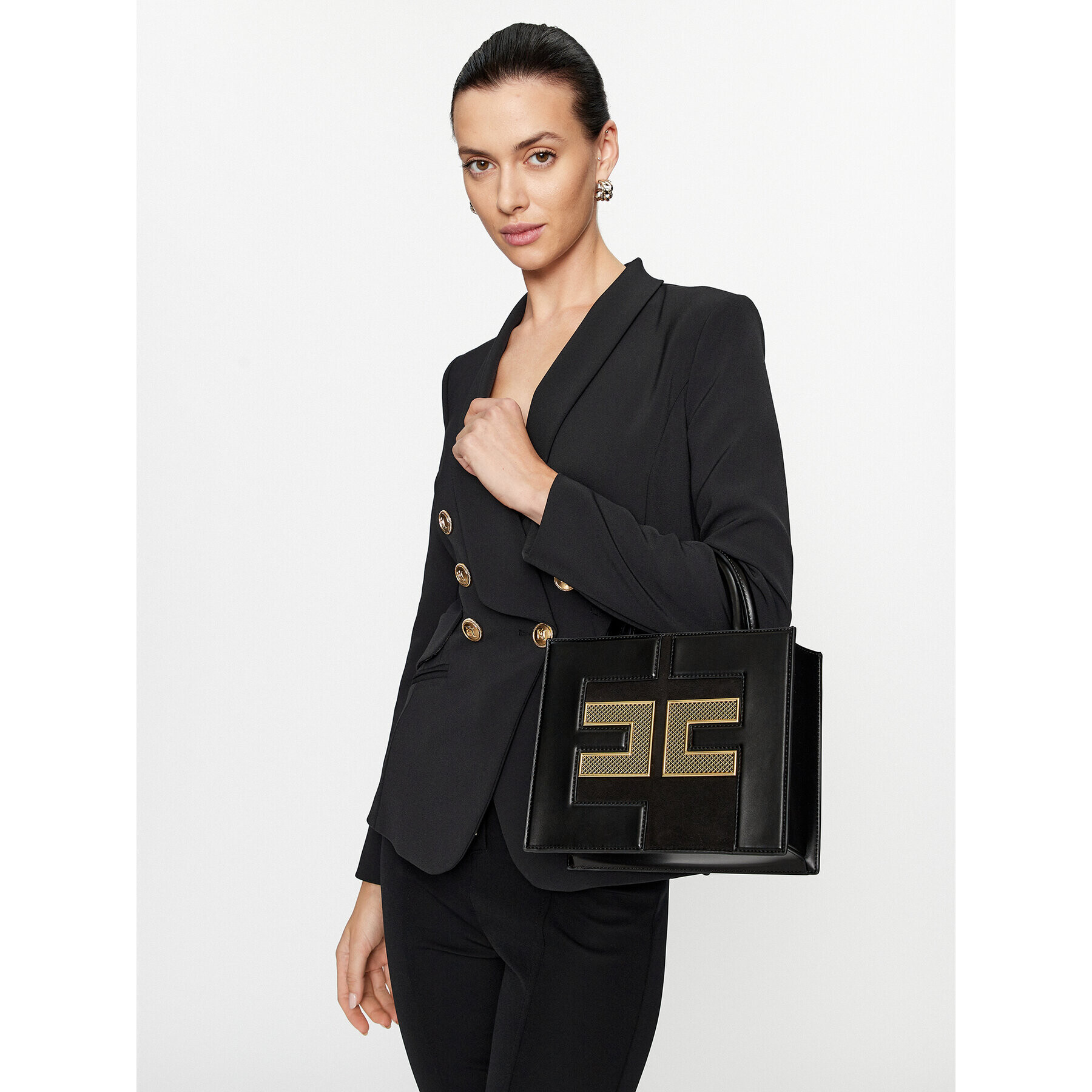 Elisabetta Franchi Geantă BS-12A-36E2-V340 Negru - Pled.ro