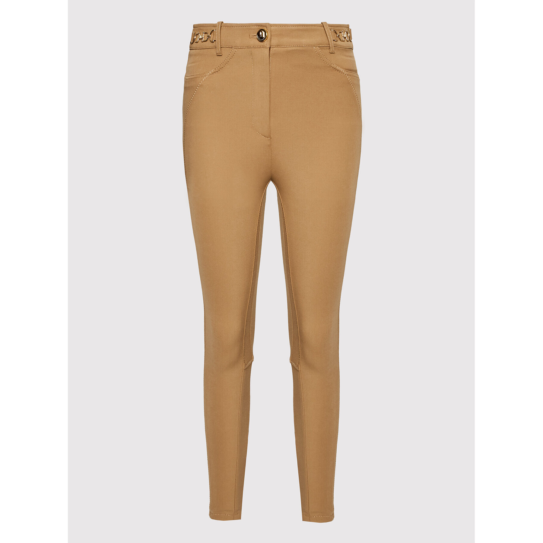 Elisabetta Franchi Pantaloni din material PA-011-16E3-V360 Maro Skinny Fit - Pled.ro